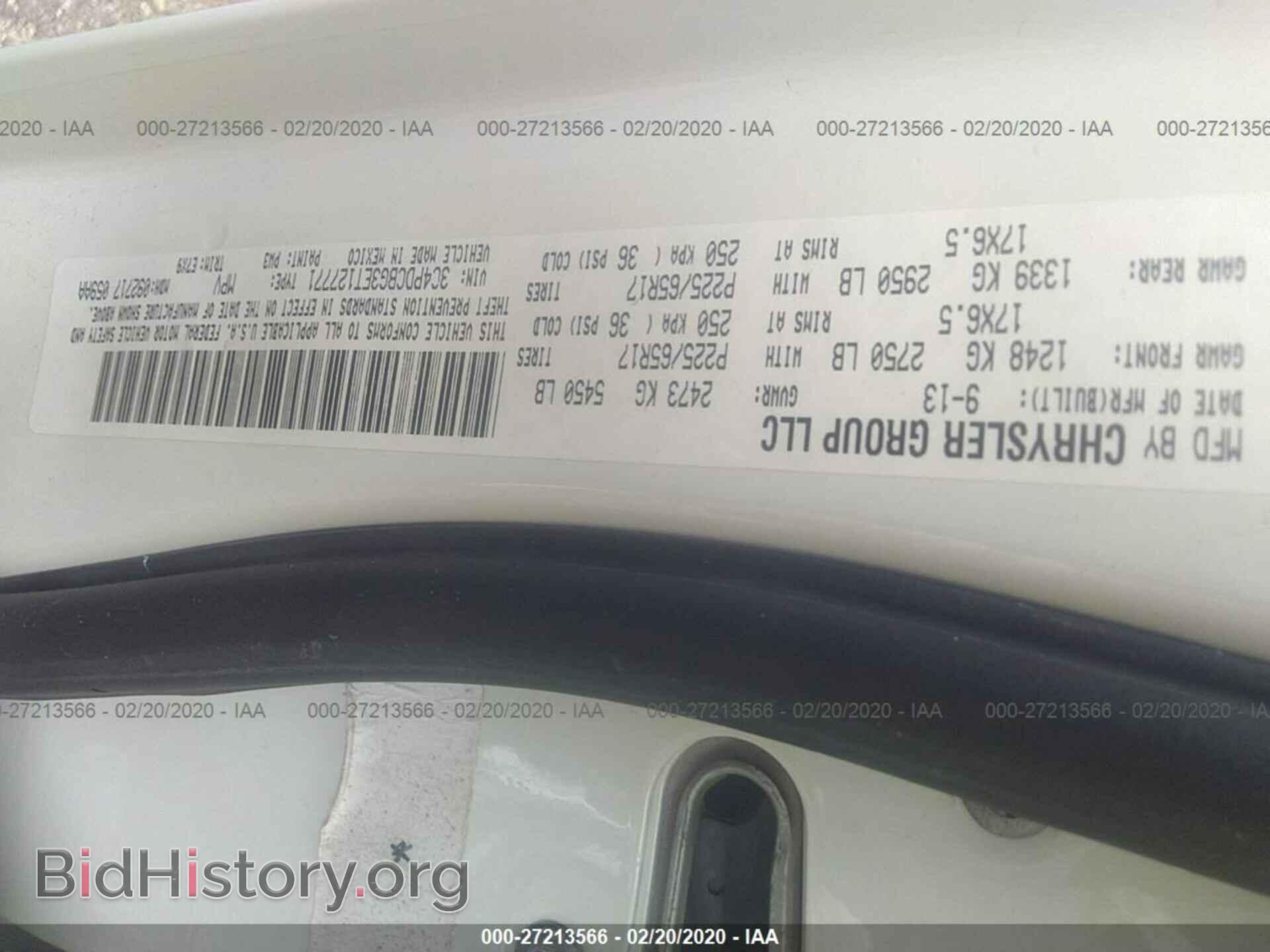 2014 DODGE JOURNEY - VIN: 3C4PDCBG3ET127771 - Фото 9