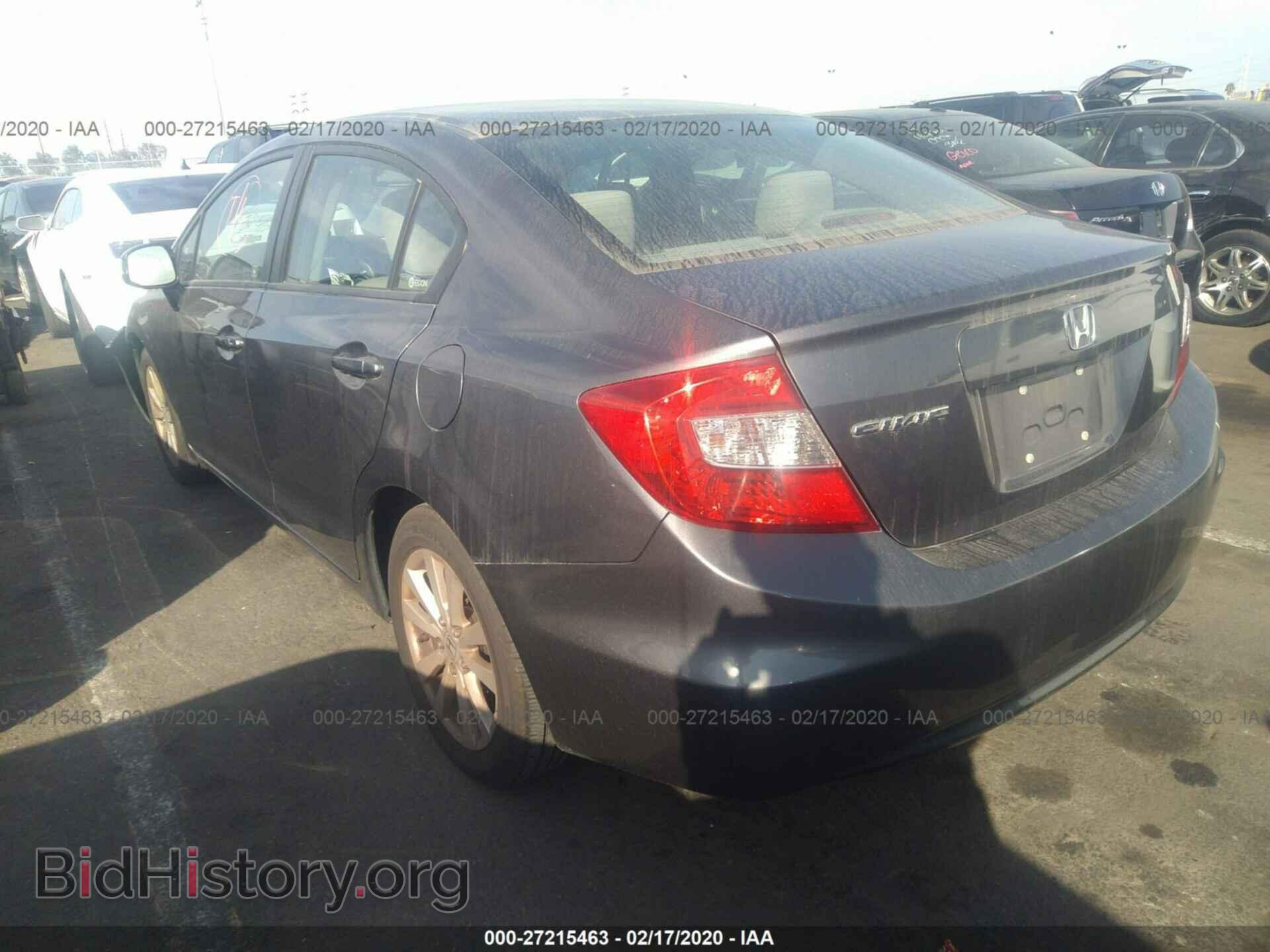 2012 HONDA CIVIC - VIN: 19XFB2F89CE351045 - Фото 3