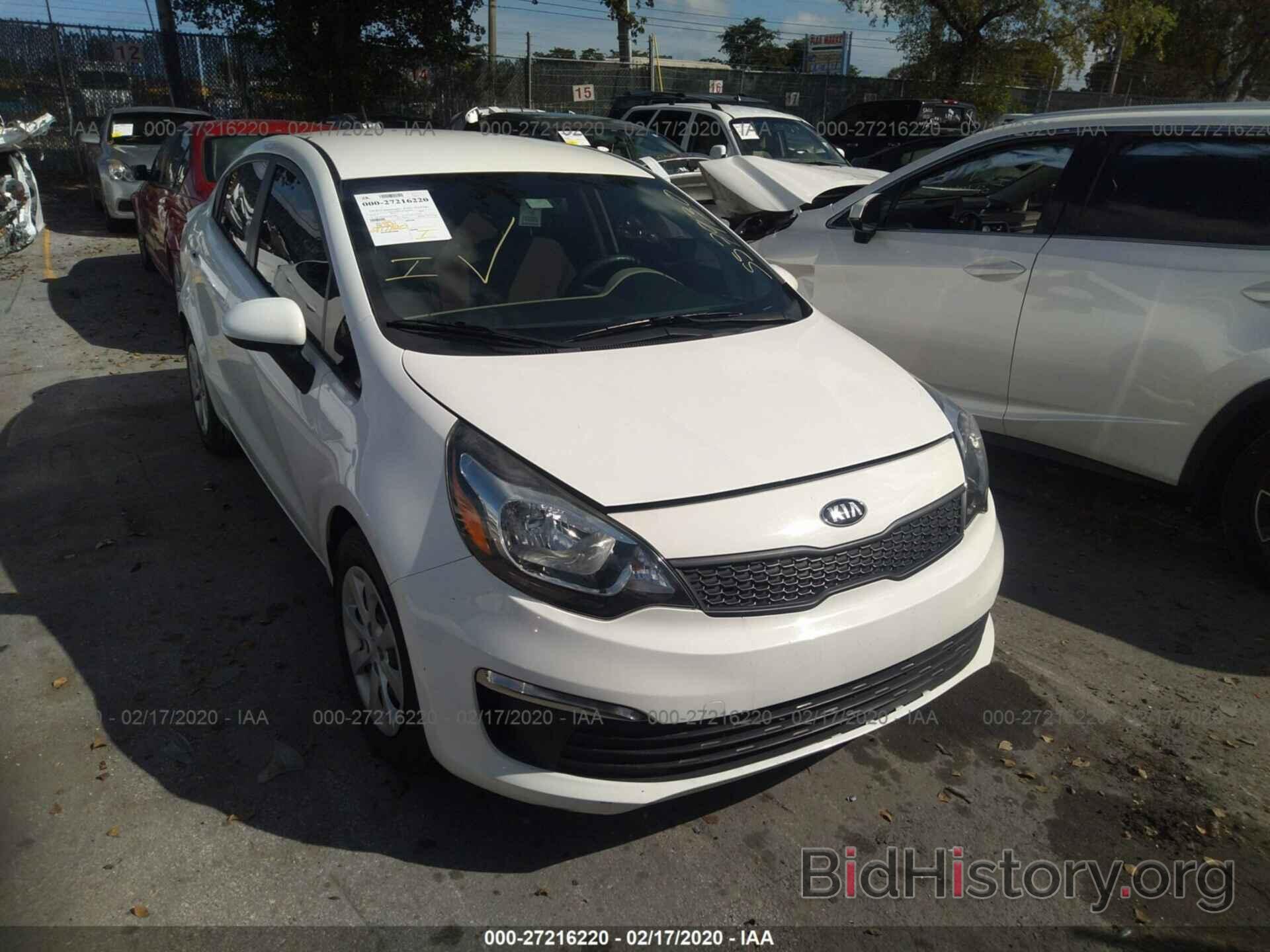 Photo KNADM4A38G6557930 - KIA RIO 2016