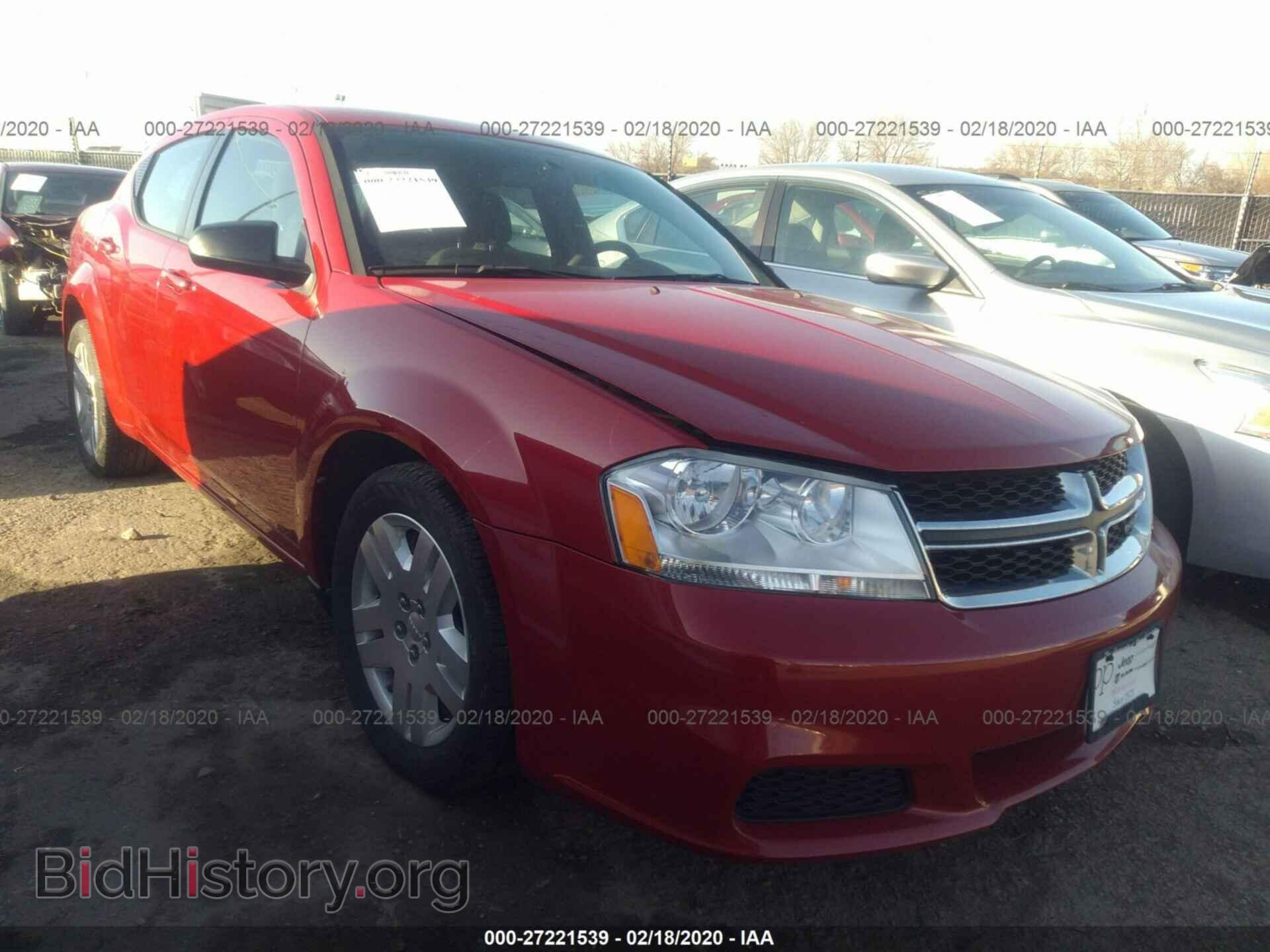 Photo 1C3CDZAB6DN637347 - DODGE AVENGER 2013