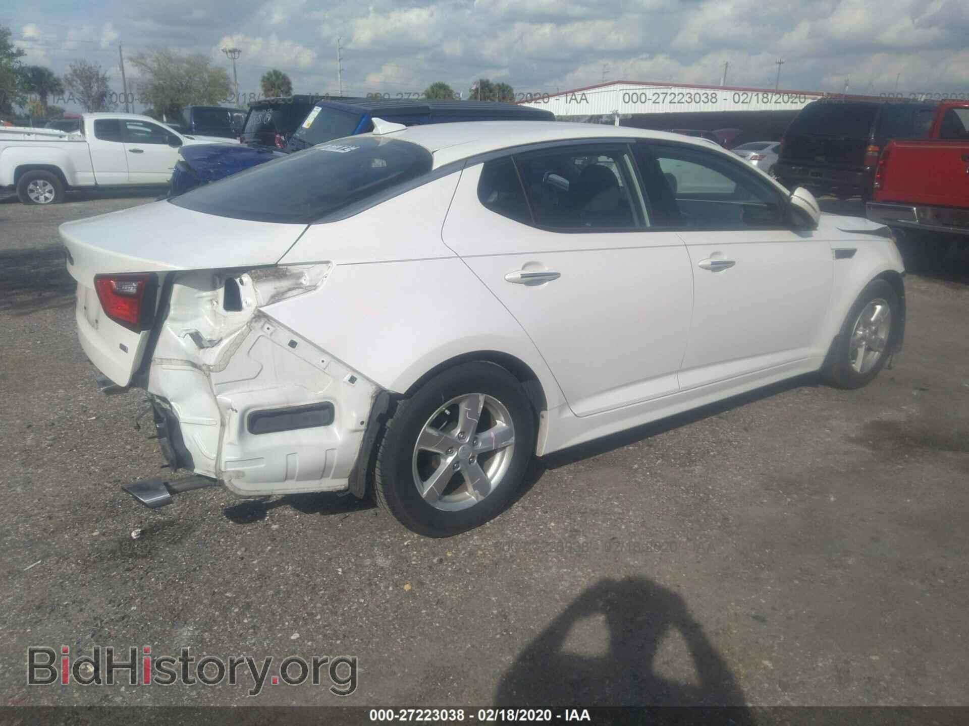 2015 KIA OPTIMA - VIN: KNAGM4A70F5659601 - Photo 4