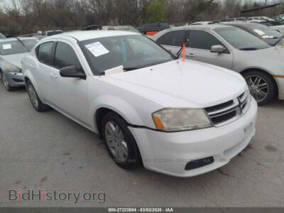 2011 Dodge AVENGER Express, белый — VIN 1B3BD4FB9BN578683, IAAI