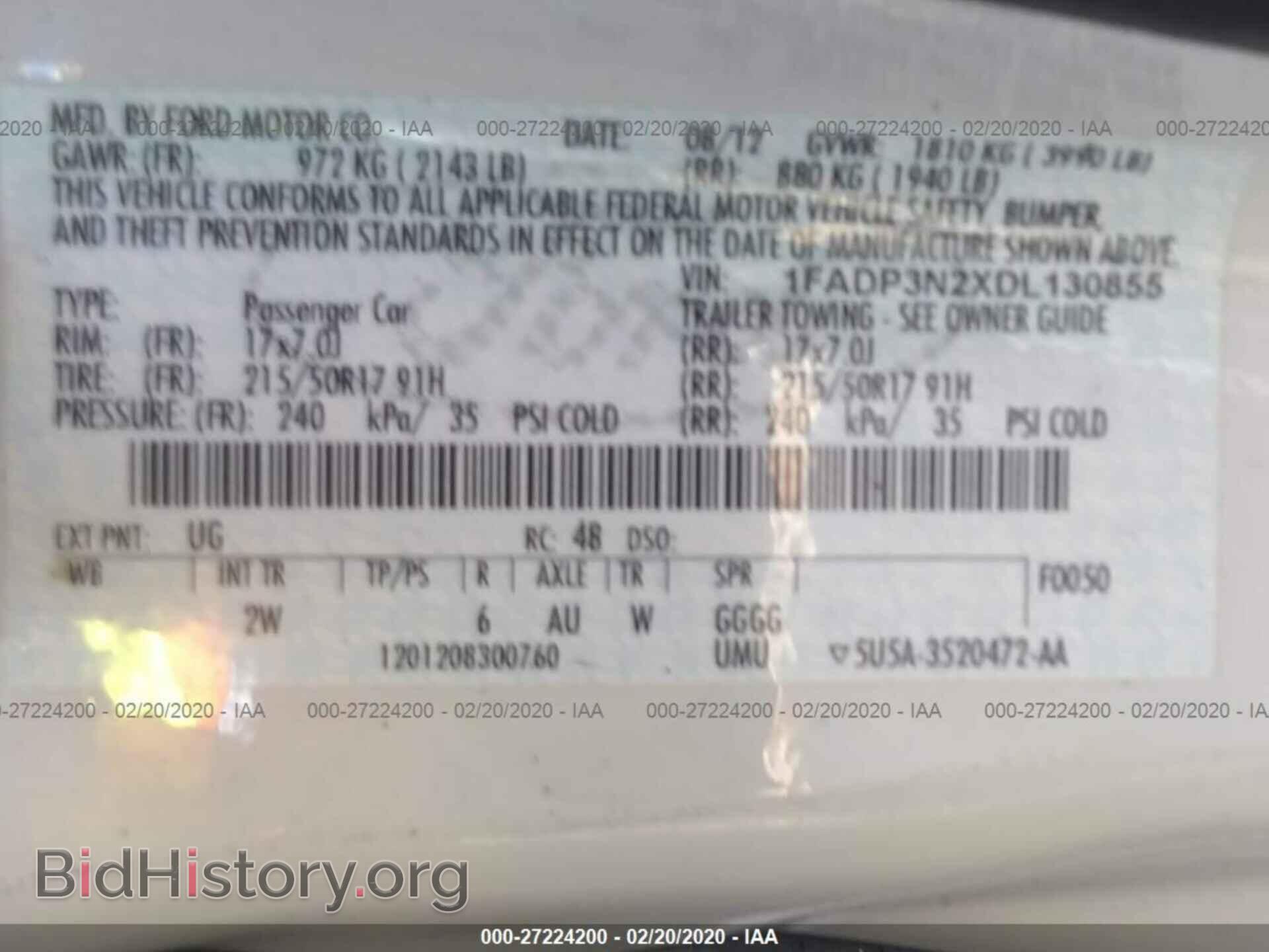 2013 FORD FOCUS - VIN: 1FADP3N2XDL130855 - Photo 9