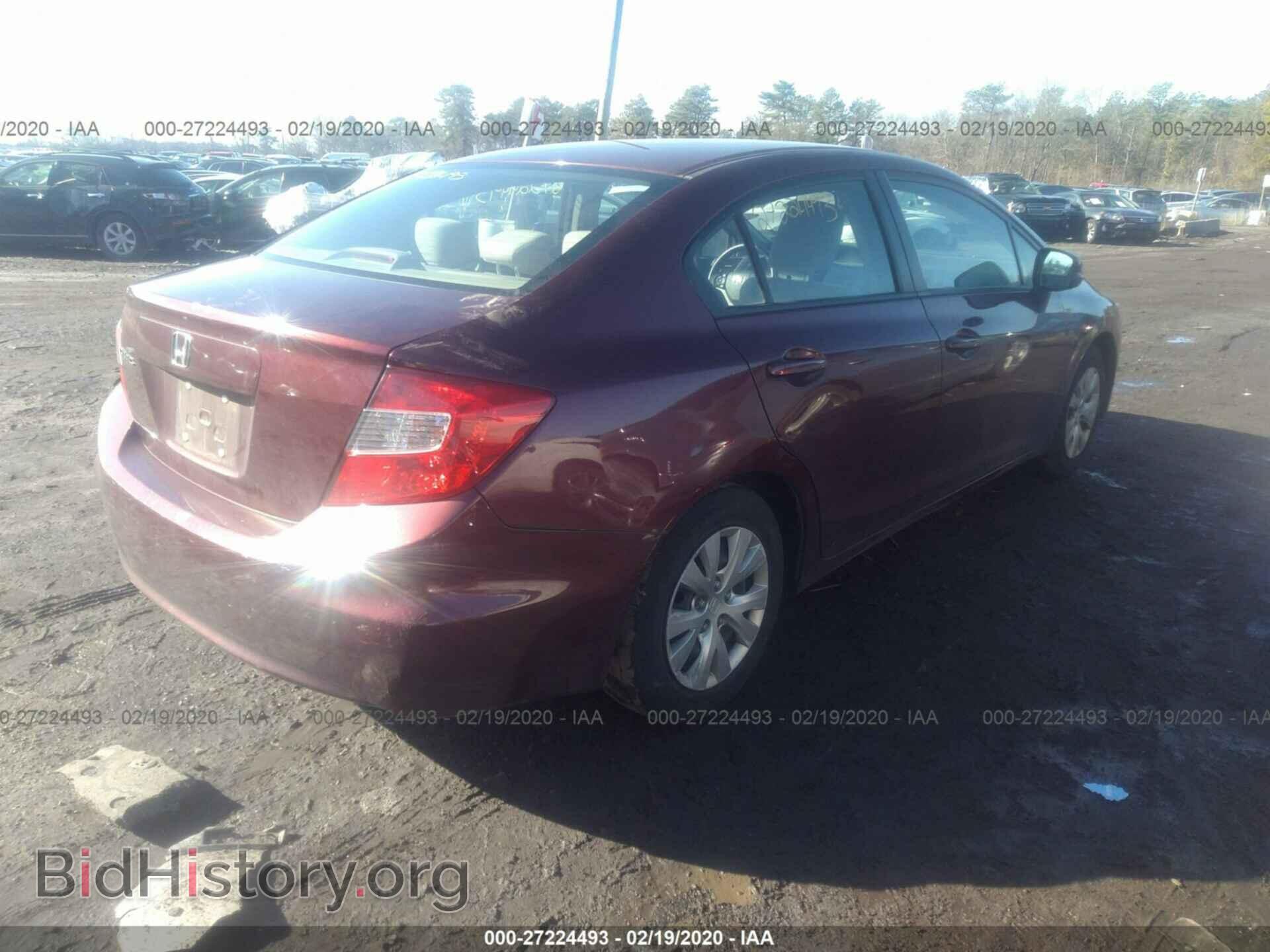 2012 HONDA CIVIC - VIN: 19XFB2F55CE323829 - Фото 4