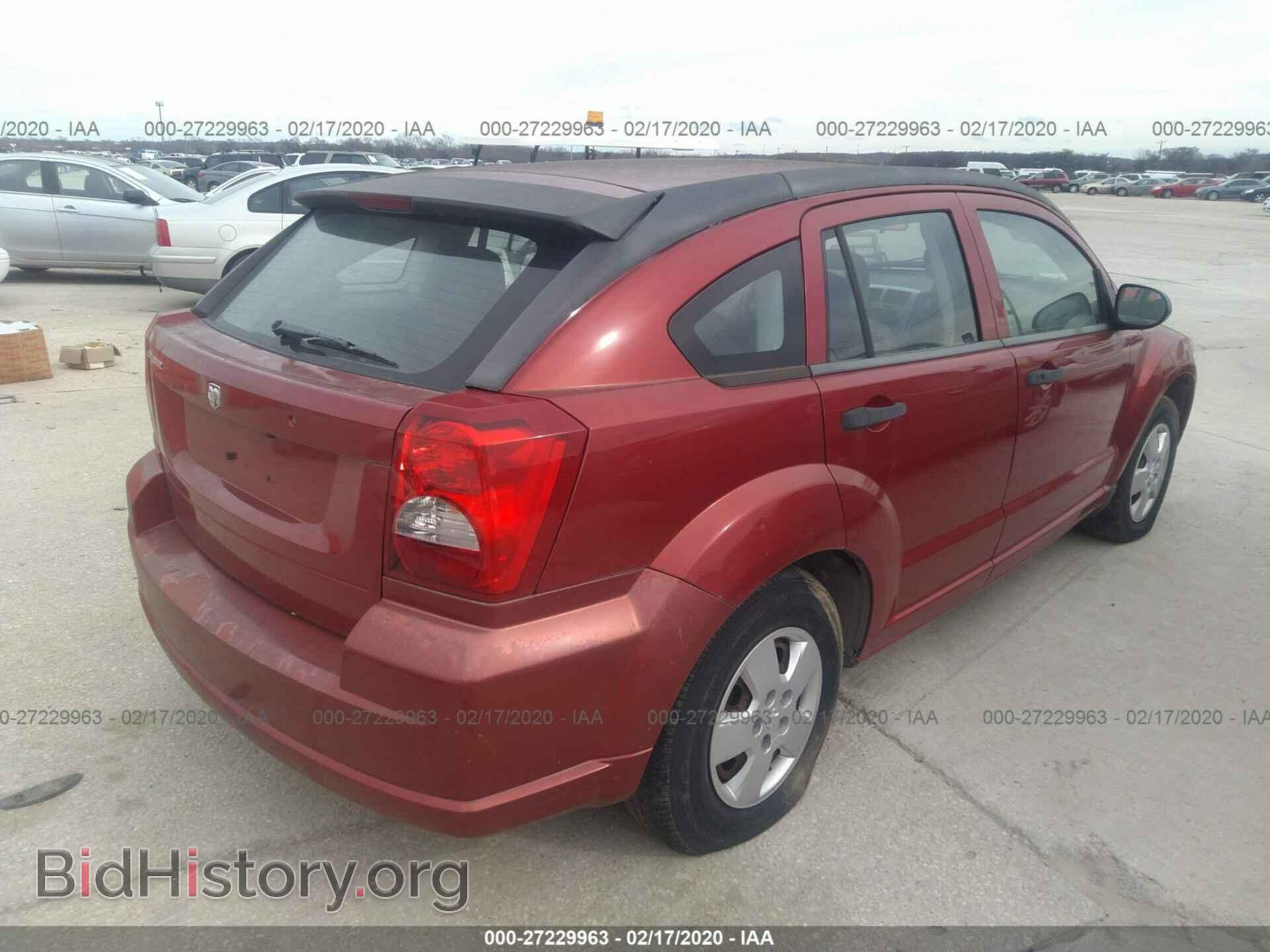 2007 DODGE CALIBER - VIN: 1B3HB28B47D198018 - Фото 4