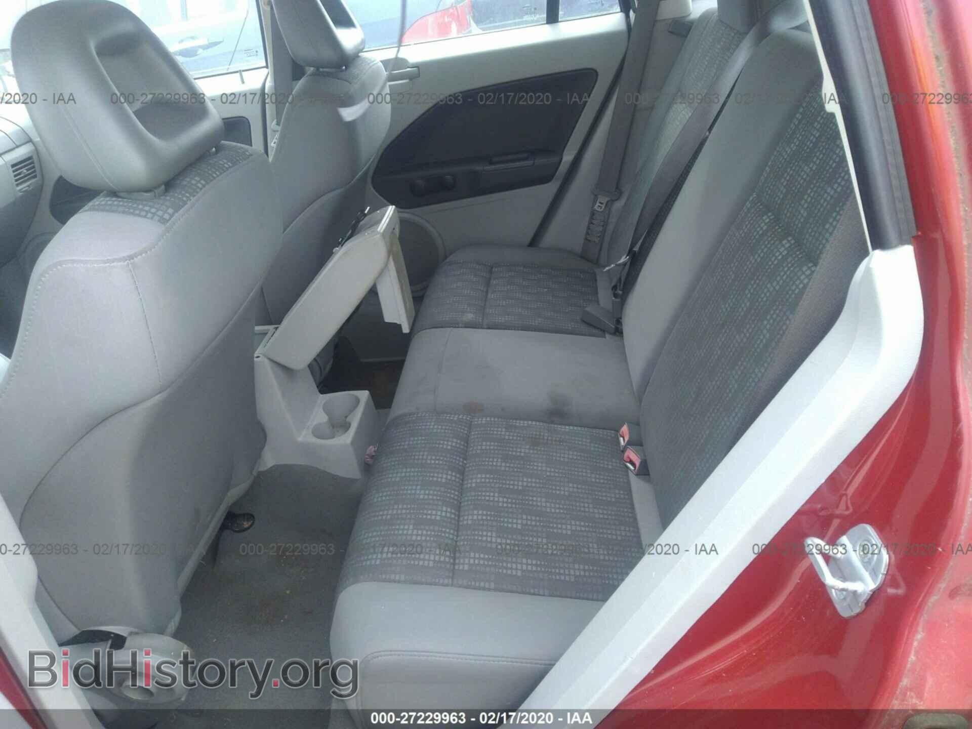 2007 DODGE CALIBER - VIN: 1B3HB28B47D198018 - Фото 8