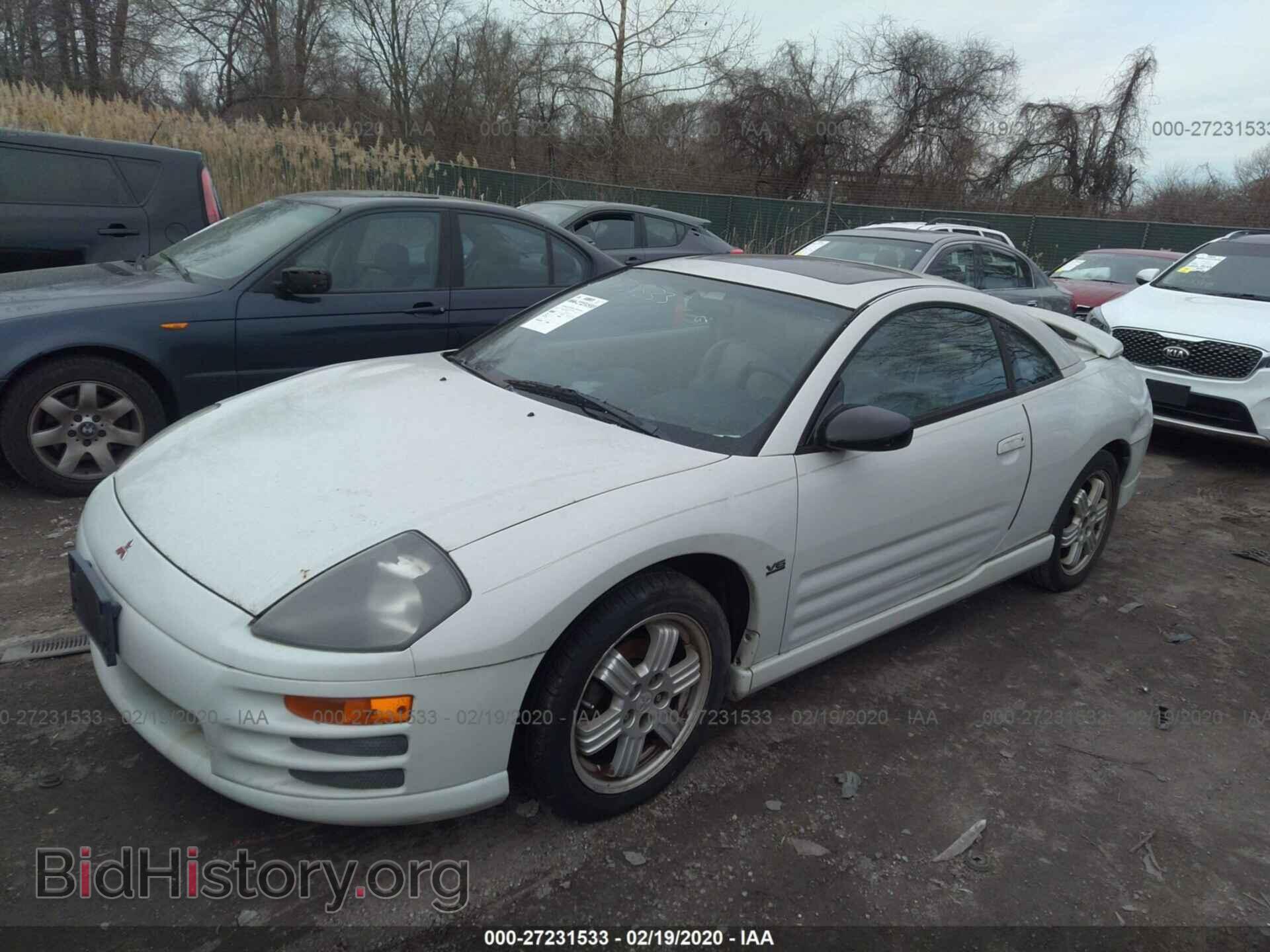 2001 MITSUBISHI ECLIPSE - VIN: 4A3AC84H31E068580 - Фото 2