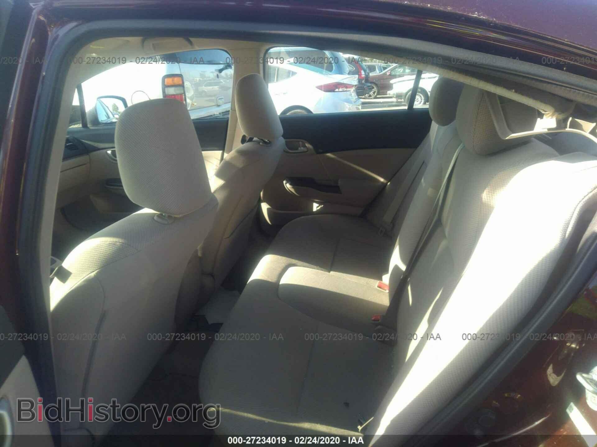 2012 HONDA CIVIC - VIN: 19XFB2F52CE338028 - Фото 8