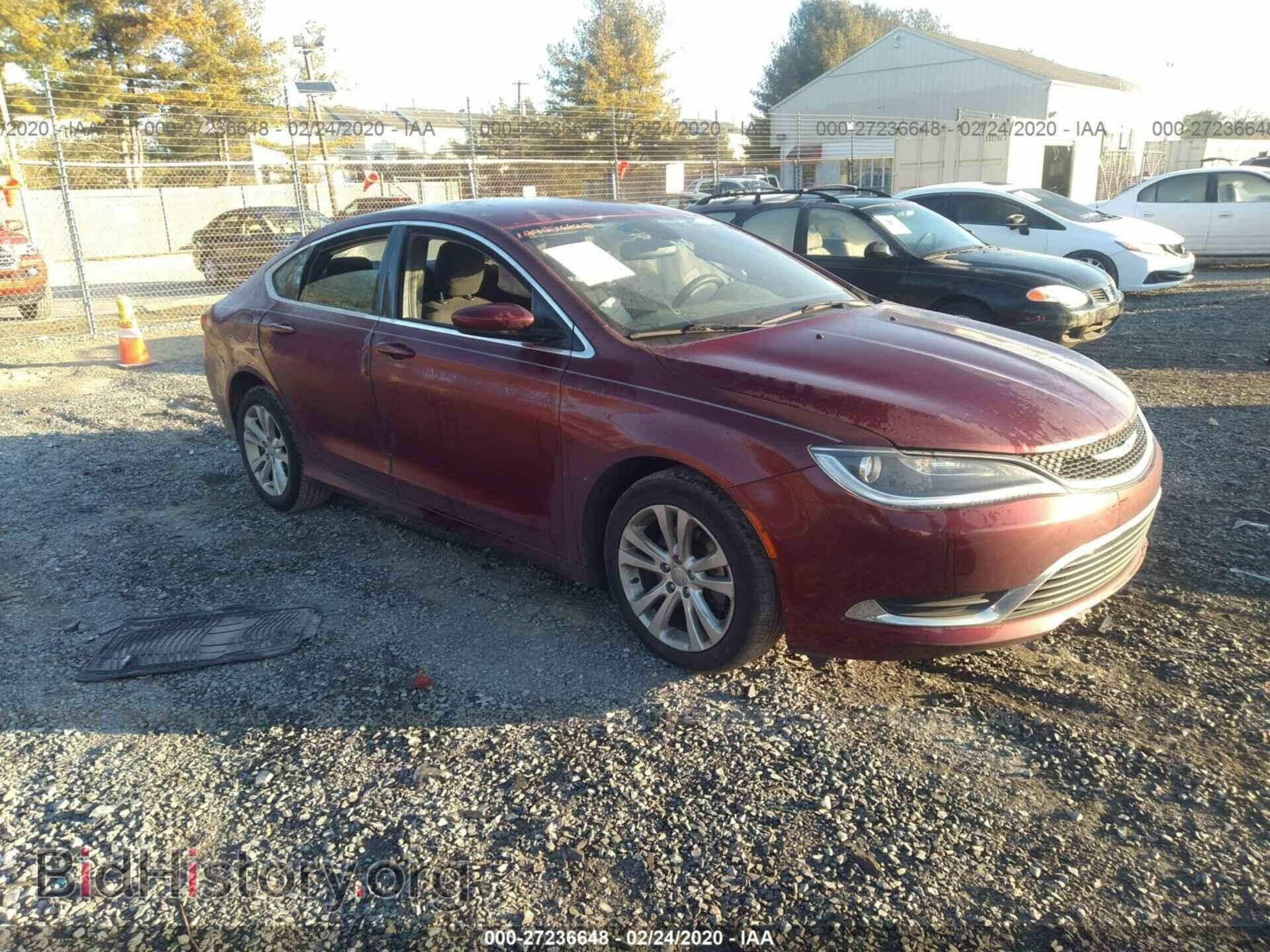 Photo 1C3CCCABXFN699482 - CHRYSLER 200 2015