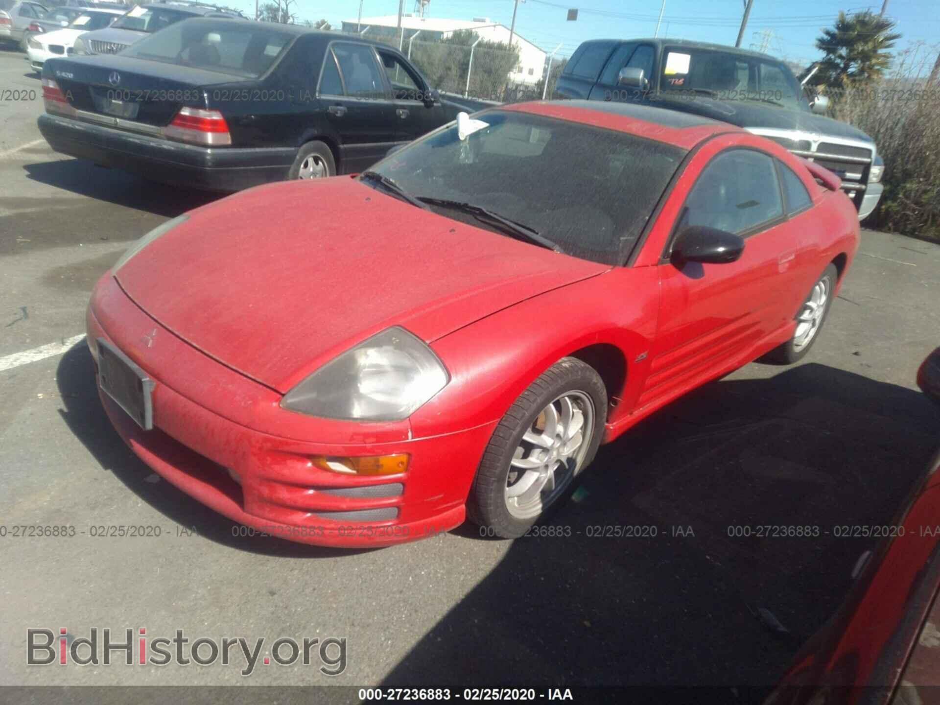 2001 MITSUBISHI ECLIPSE - VIN: 4A3AC54H01E182468 - Photo 2
