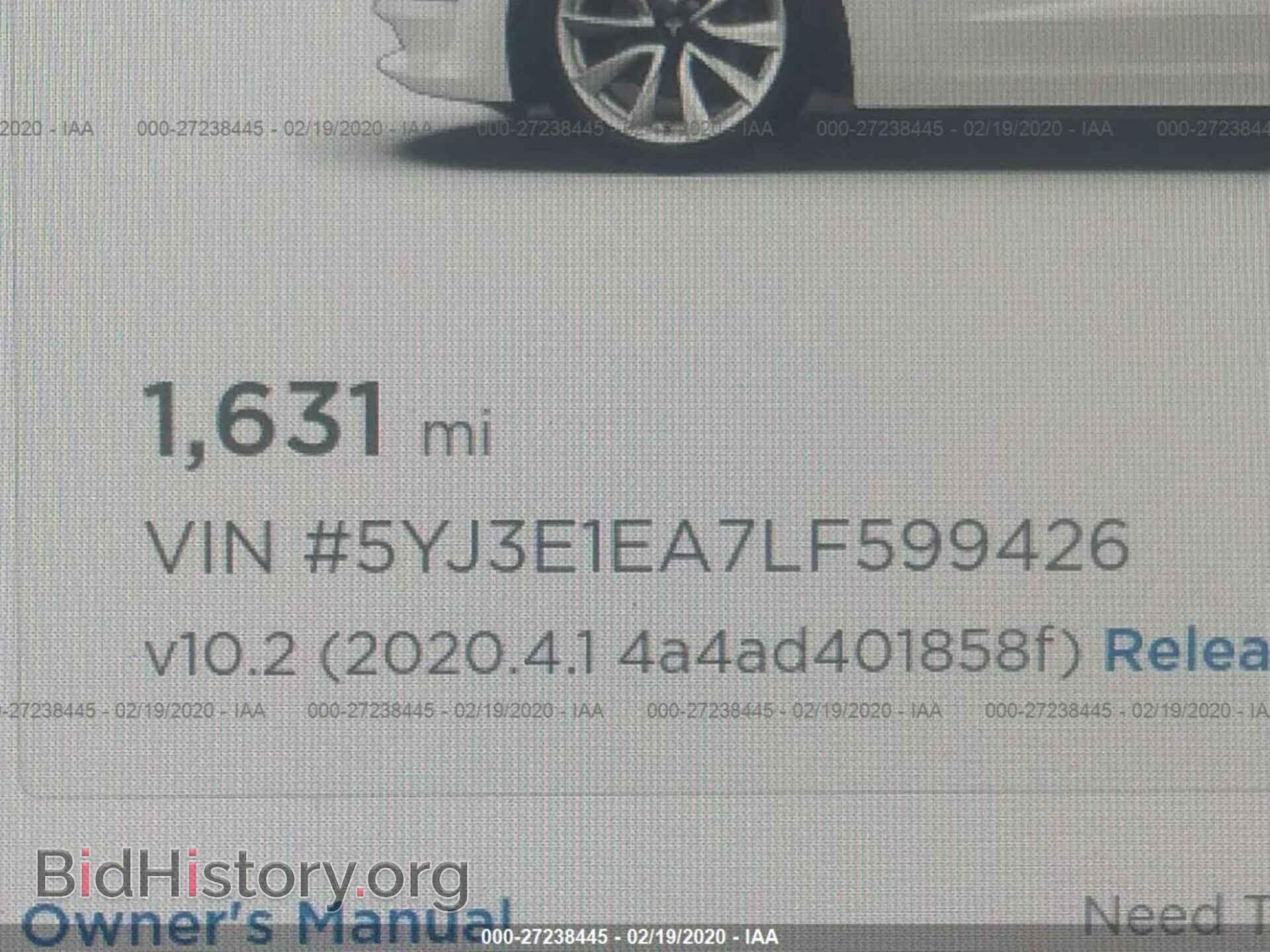 2020 TESLA MODEL 3 - VIN: 5YJ3E1EA7LF599426 - Photo 7