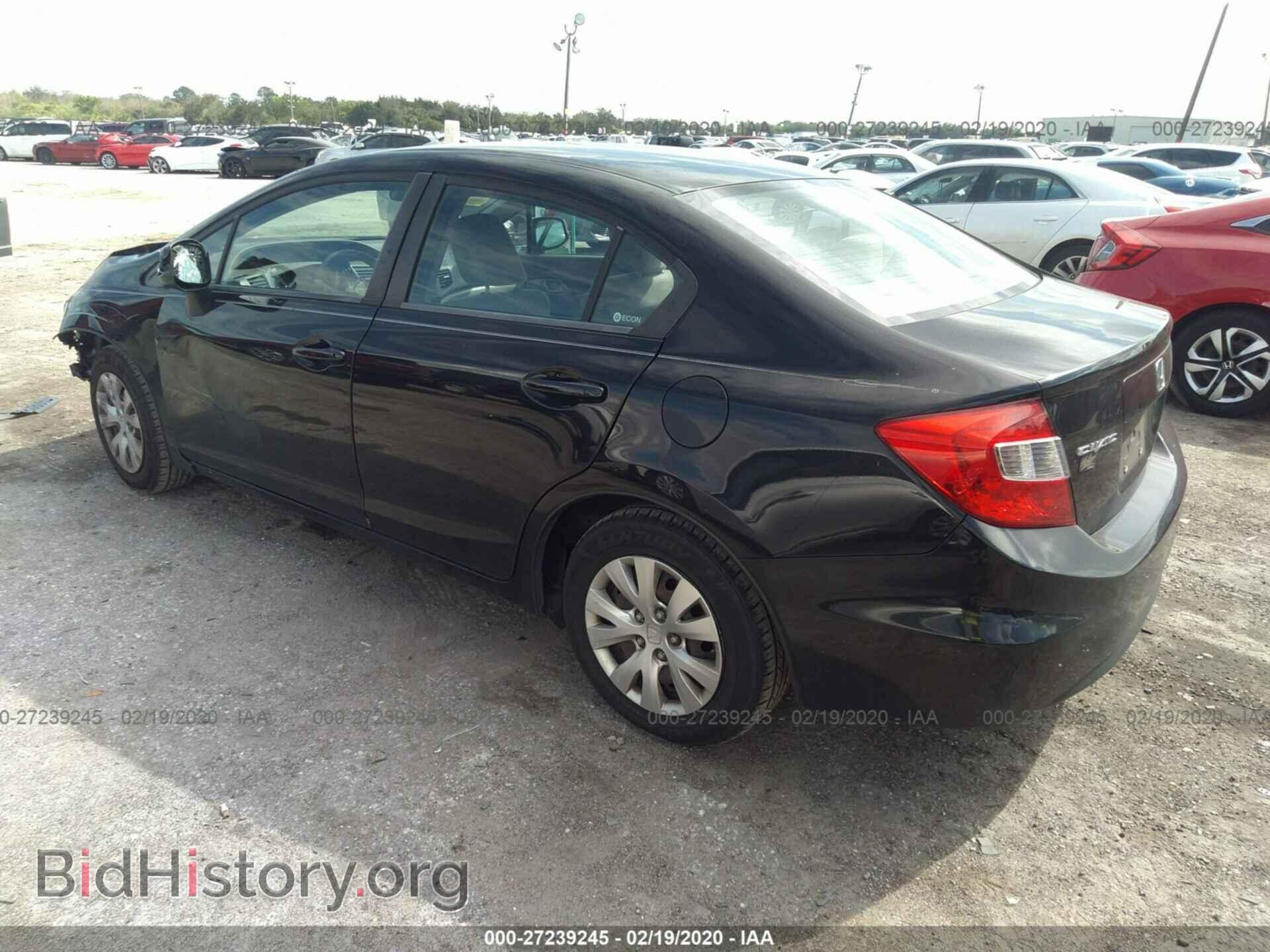 2012 HONDA CIVIC - VIN: 19XFB2F5XCE092197 - Фото 3