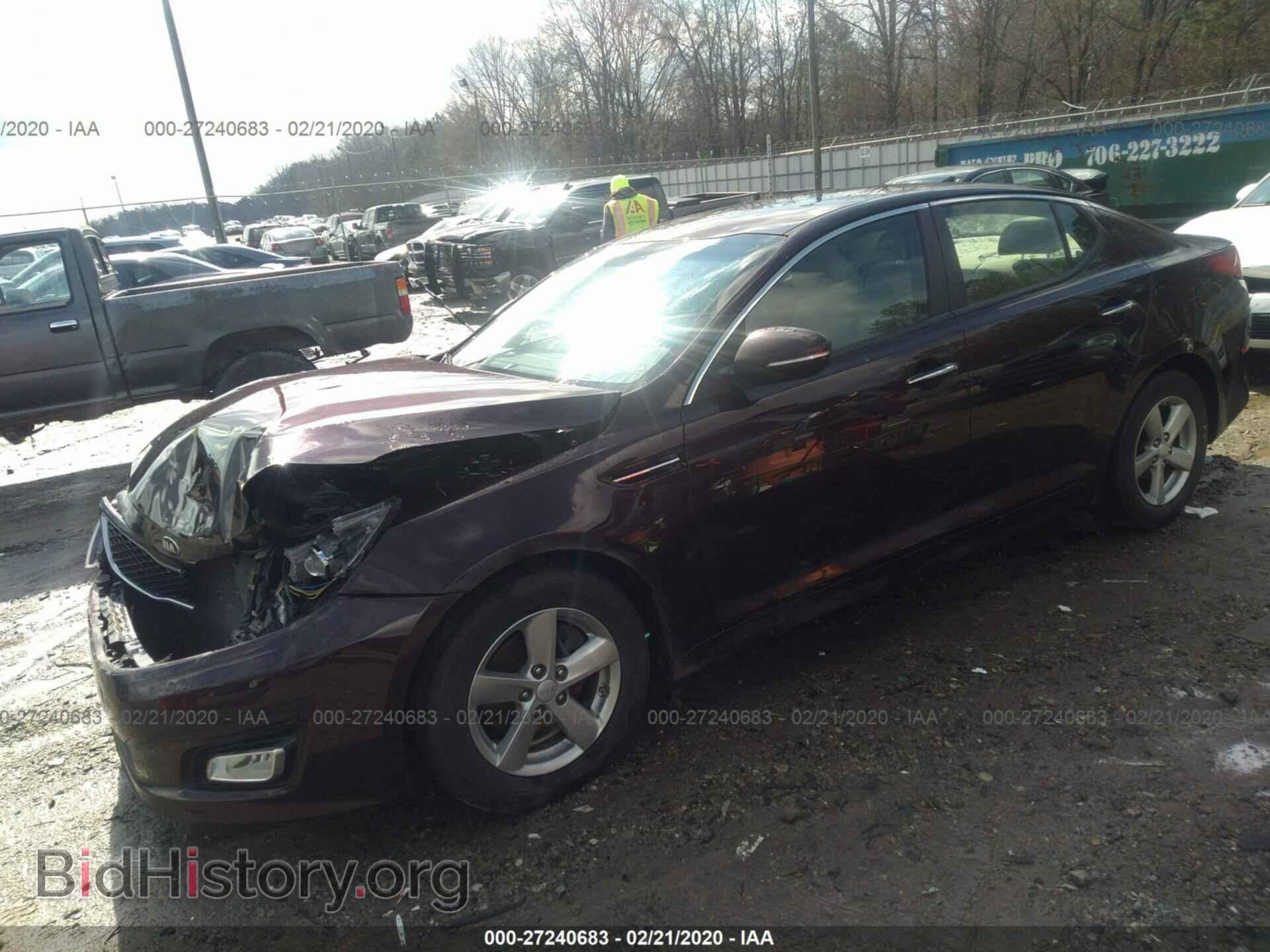 2015 KIA OPTIMA - VIN: 5XXGM4A70FG456612 - Фото 2