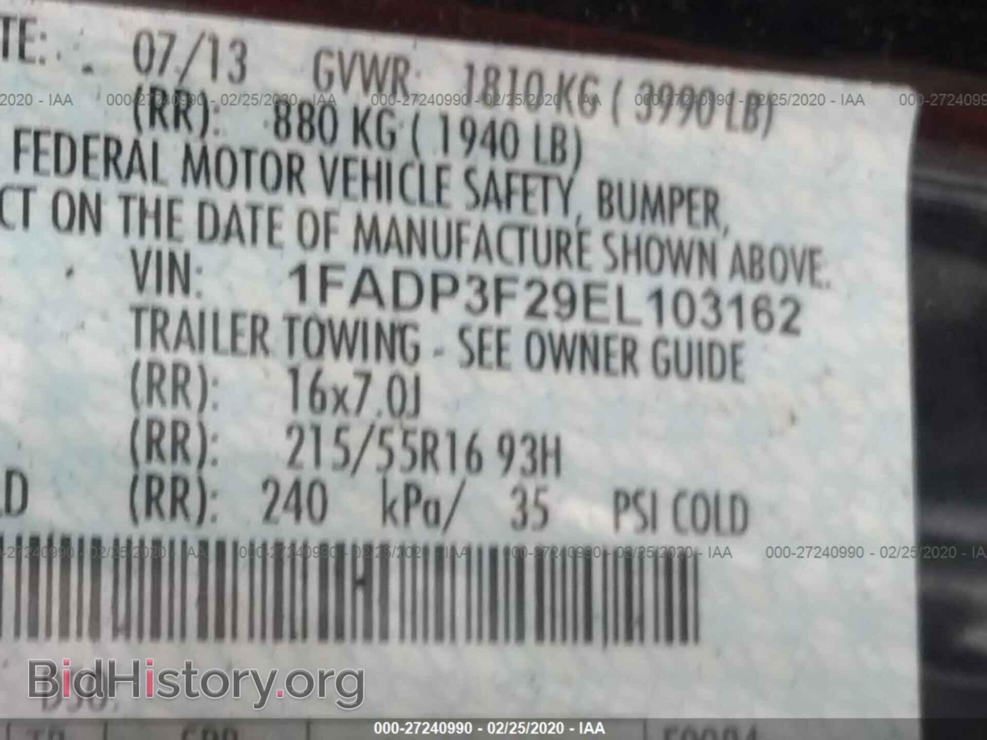2014 FORD FOCUS - VIN: 1FADP3F29EL103162 - Photo 9