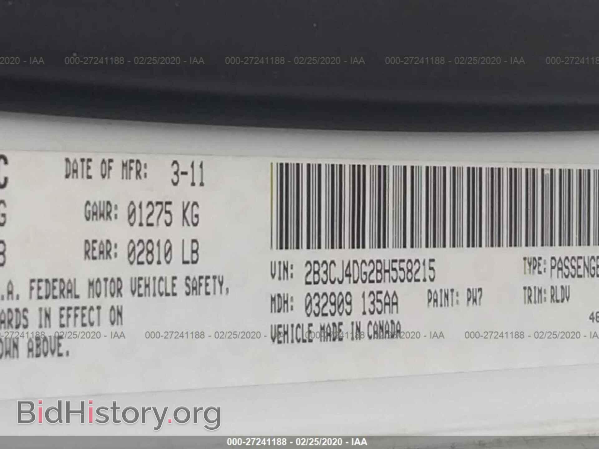 2011 DODGE CHALLENGER - VIN: 2B3CJ4DG2BH558215 - Photo 9