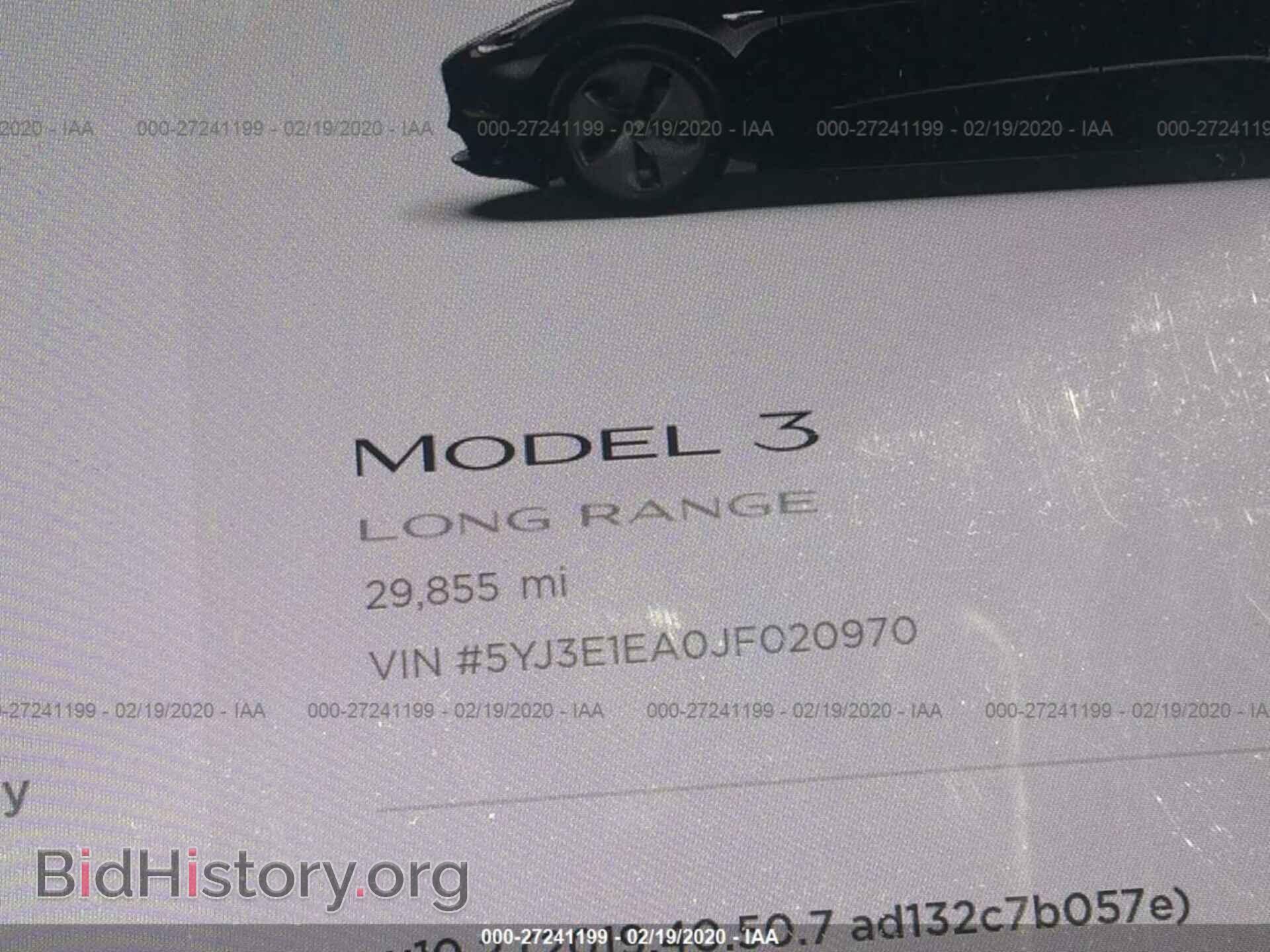2018 TESLA MODEL 3 - VIN: 5YJ3E1EA0JF020970 - Фото 7