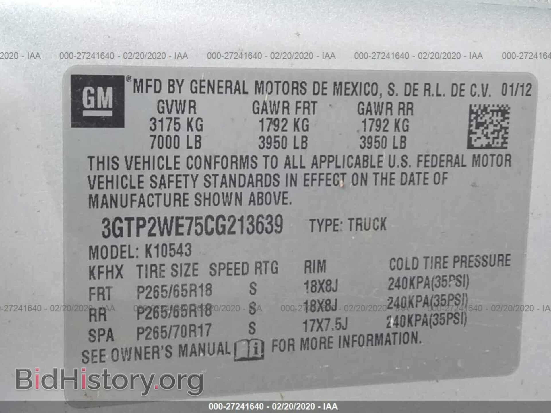 2012 GMC SIERRA - VIN: 3GTP2WE75CG213639 - Фото 9