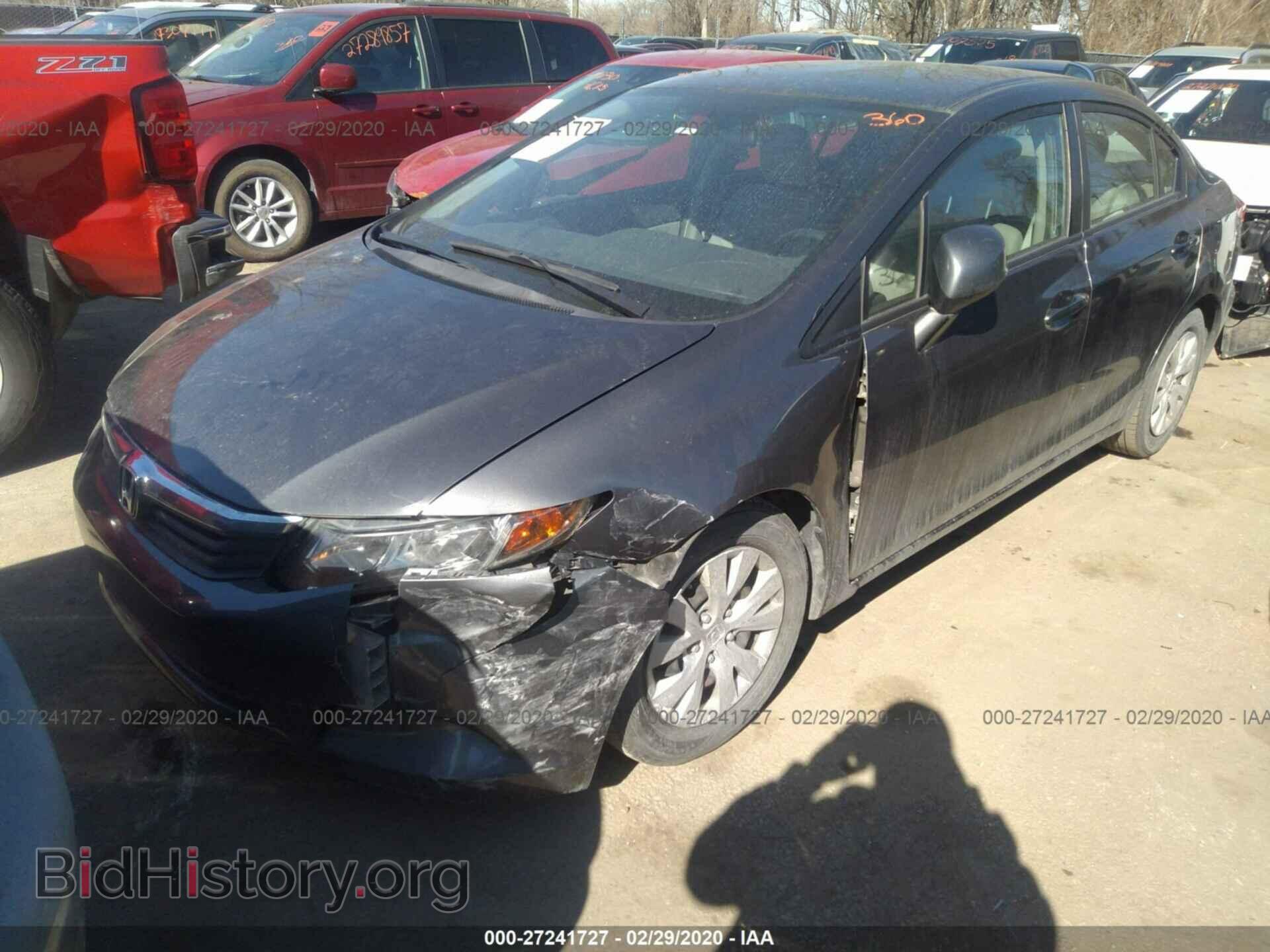 2012 HONDA CIVIC - VIN: 2HGFB2F59CH609009 - Фото 2