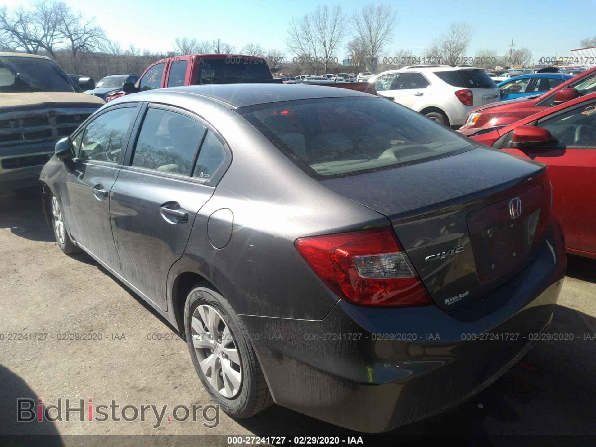 2012 HONDA CIVIC - VIN: 2HGFB2F59CH609009 - Фото 3
