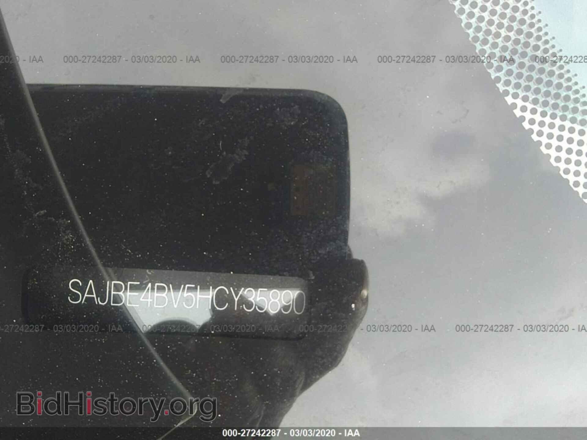 2017 JAGUAR XF - VIN: SAJBE4BV5HCY35890 - Фото 9