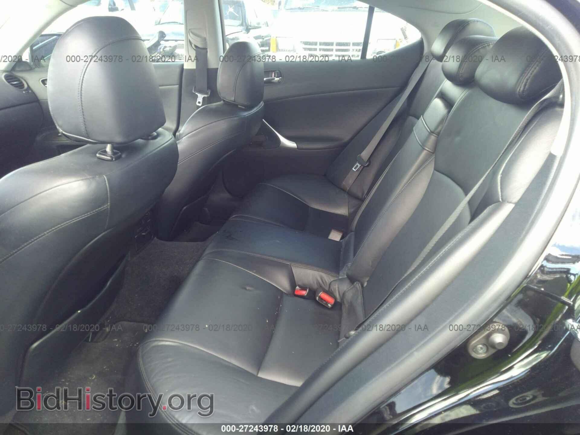 2007 LEXUS IS - VIN: JTHBE262372008279 - Фото 8