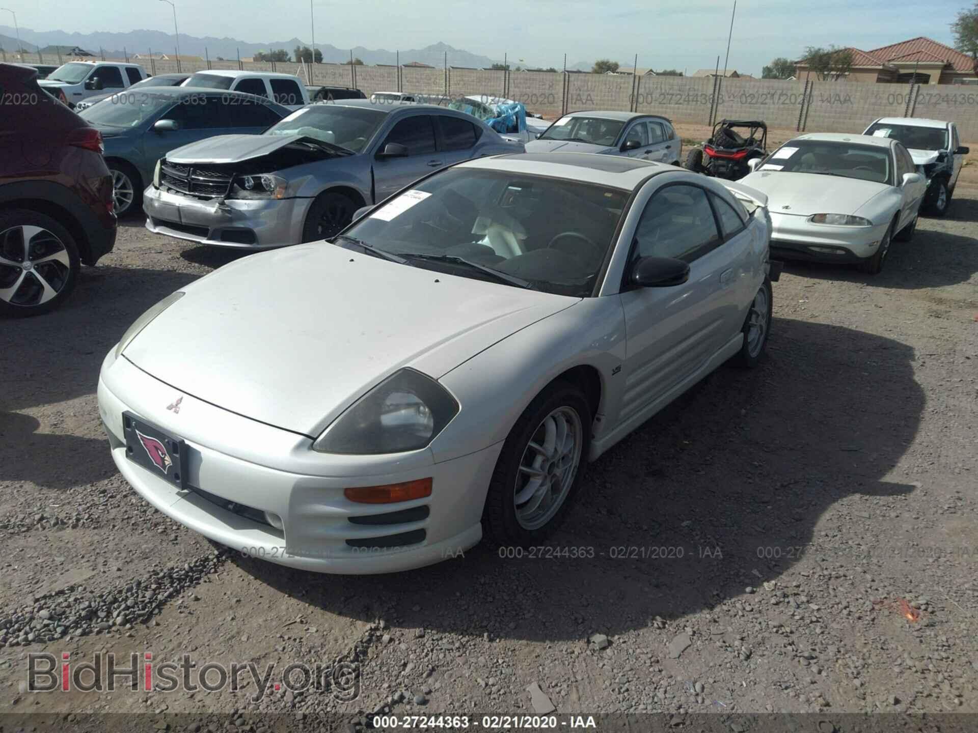 2001 MITSUBISHI ECLIPSE - VIN: 4A3AC54H41E160408 - Фото 2