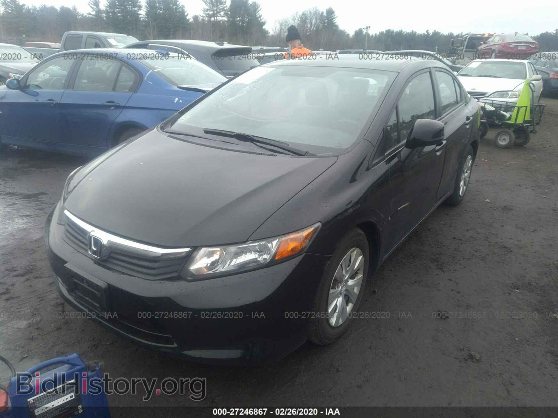 2012 HONDA CIVIC - VIN: 2HGFB2F53CH560180 - Фото 2