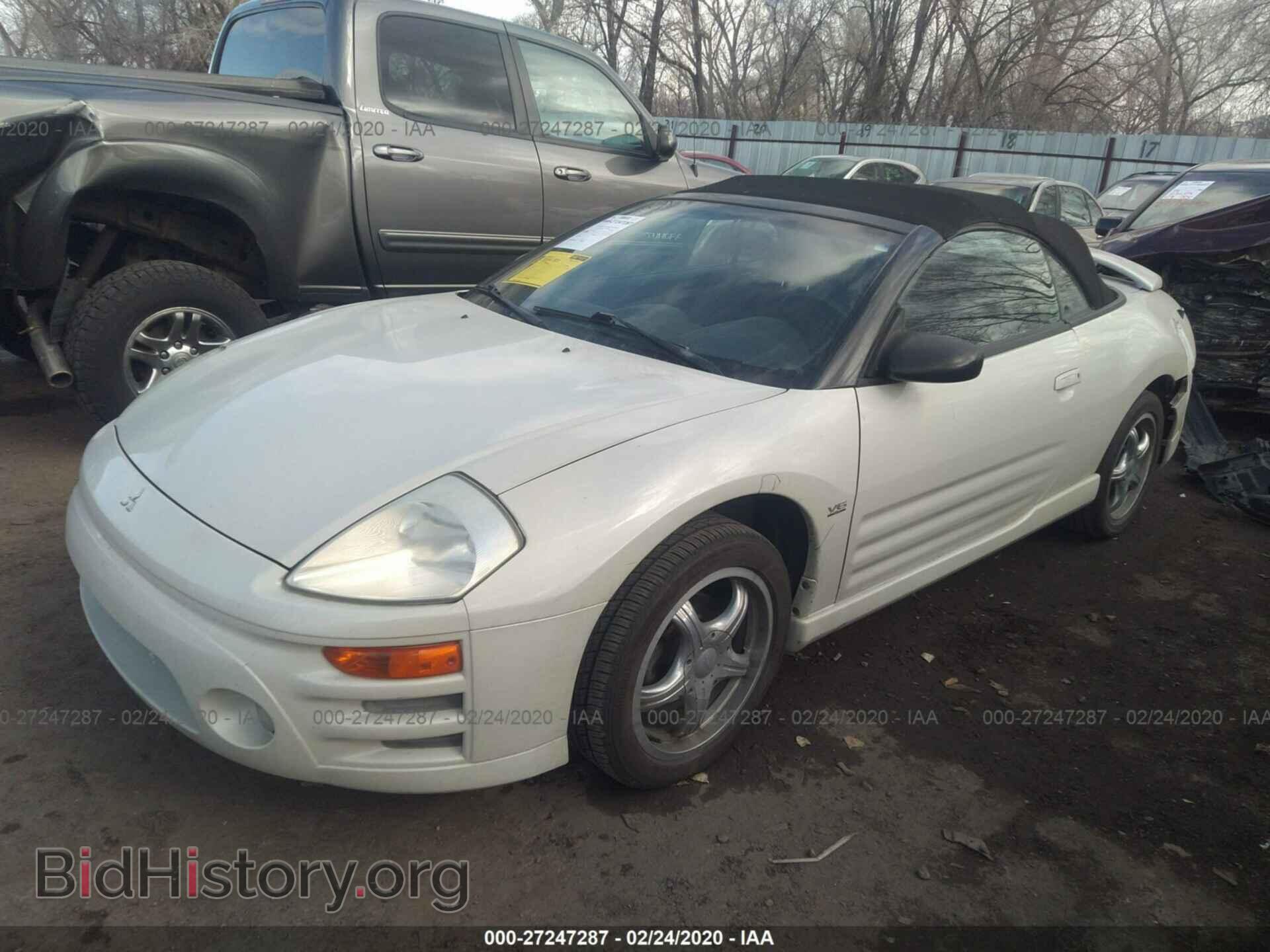 2003 MITSUBISHI ECLIPSE - VIN: 4A3AE55HX3E024439 - Фото 2