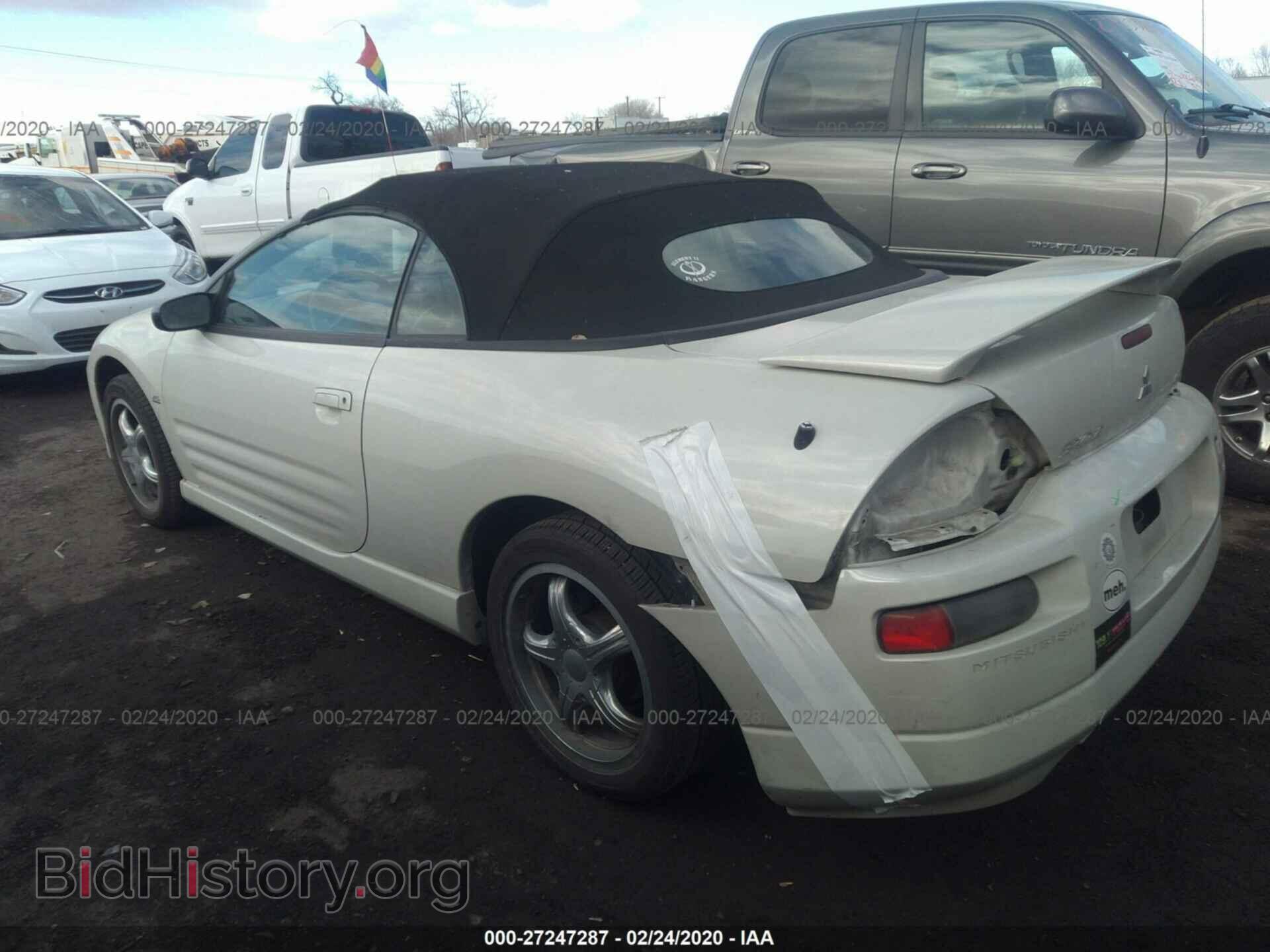 2003 MITSUBISHI ECLIPSE - VIN: 4A3AE55HX3E024439 - Фото 3