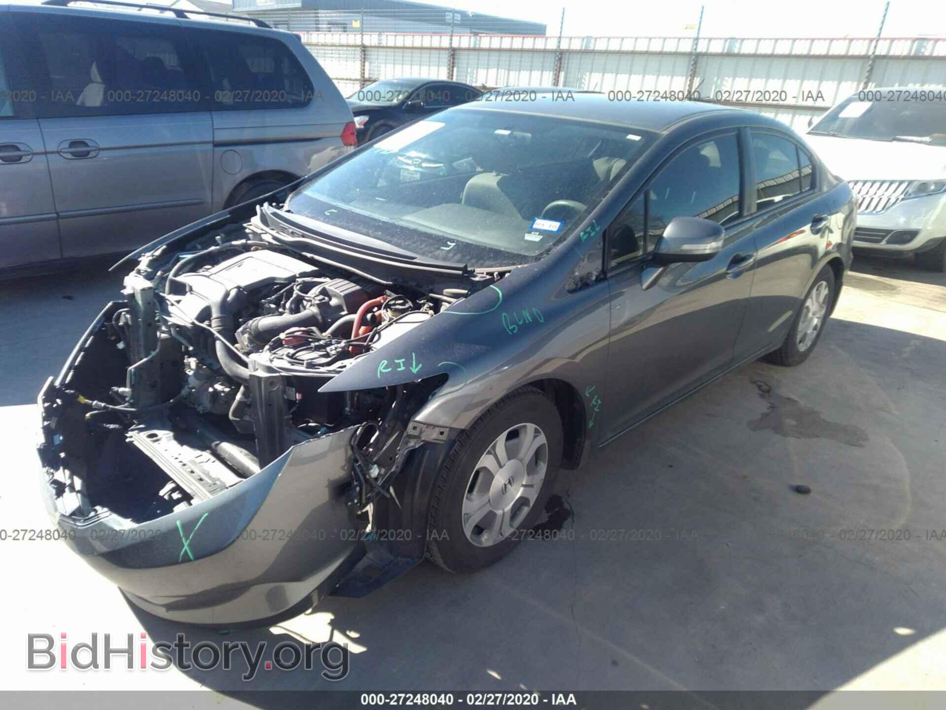 2012 HONDA CIVIC - VIN: JHMFB4F22CS001159 - Photo 2
