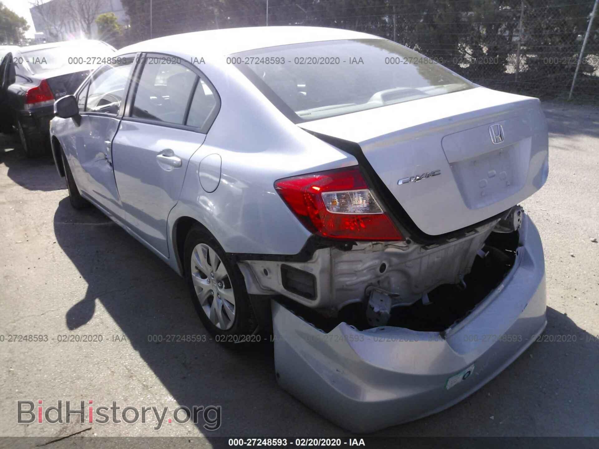 2012 HONDA CIVIC - VIN: 19XFB2F53CE334439 - Фото 3