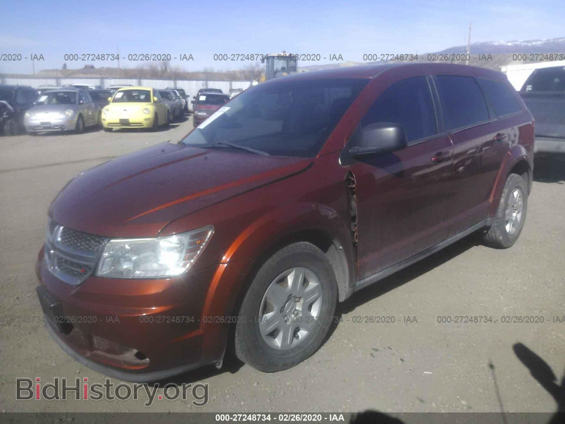 2012 DODGE JOURNEY - VIN: 3C4PDCAB8CT372911 - Фото 2