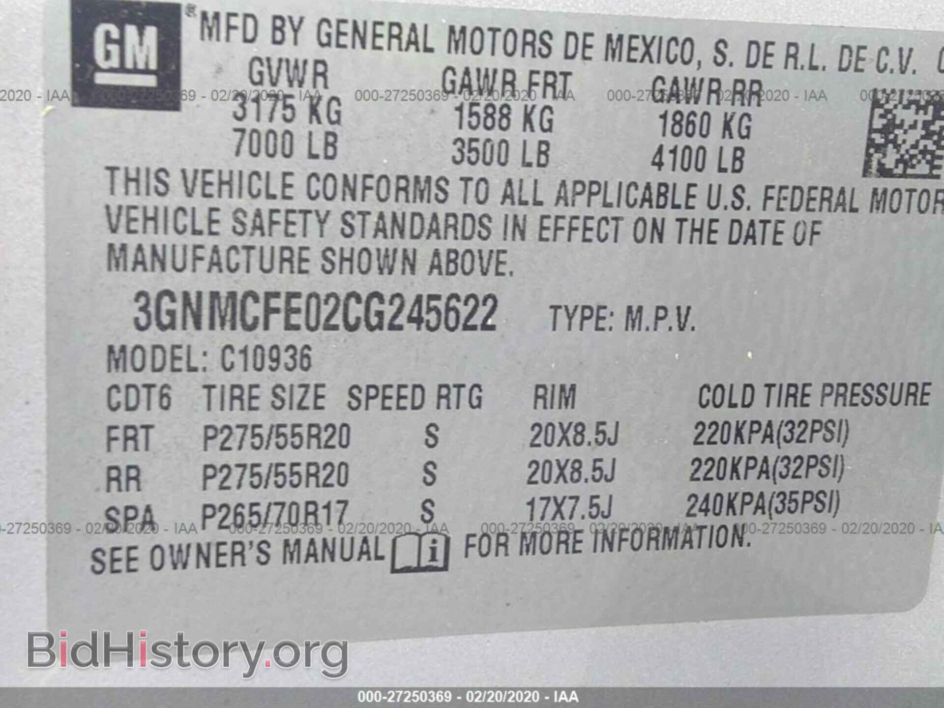 2012 CHEVROLET AVALANCHE - VIN: 3GNMCFE02CG245622 - Фото 9