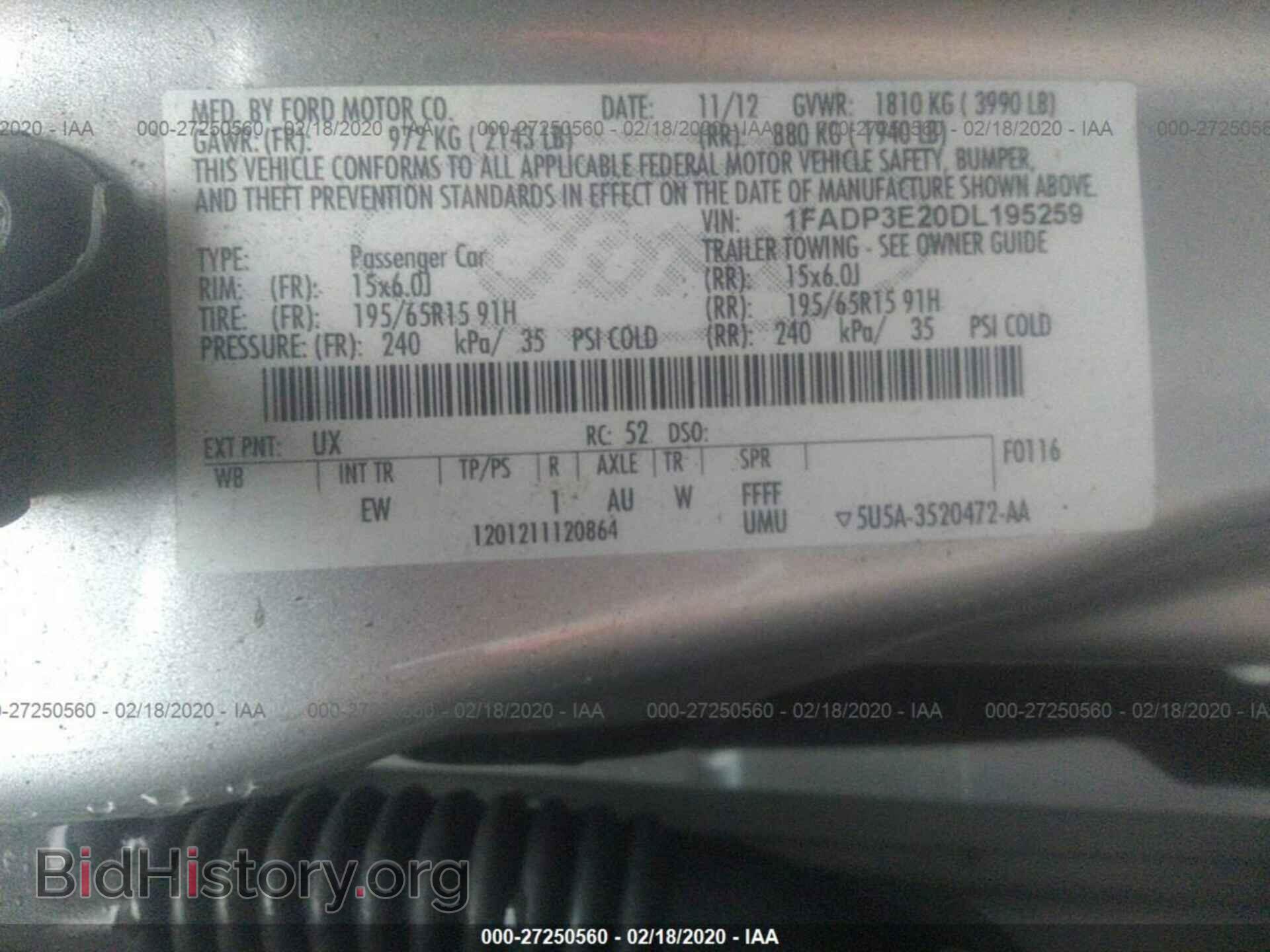 2013 FORD FOCUS - VIN: 1FADP3E20DL195259 - Photo 9