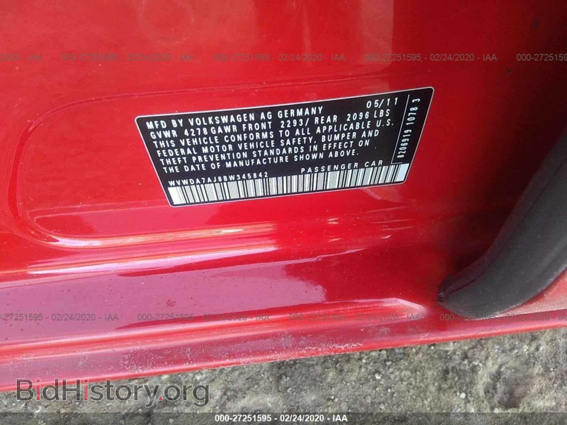 2011 VOLKSWAGEN GOLF - VIN: WVWDA7AJ8BW345842 - Фото 9