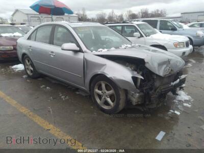 2007 Hyundai SONATA SE/Limited, серебристый — VIN 5NPEU46F37H280491, IAAI