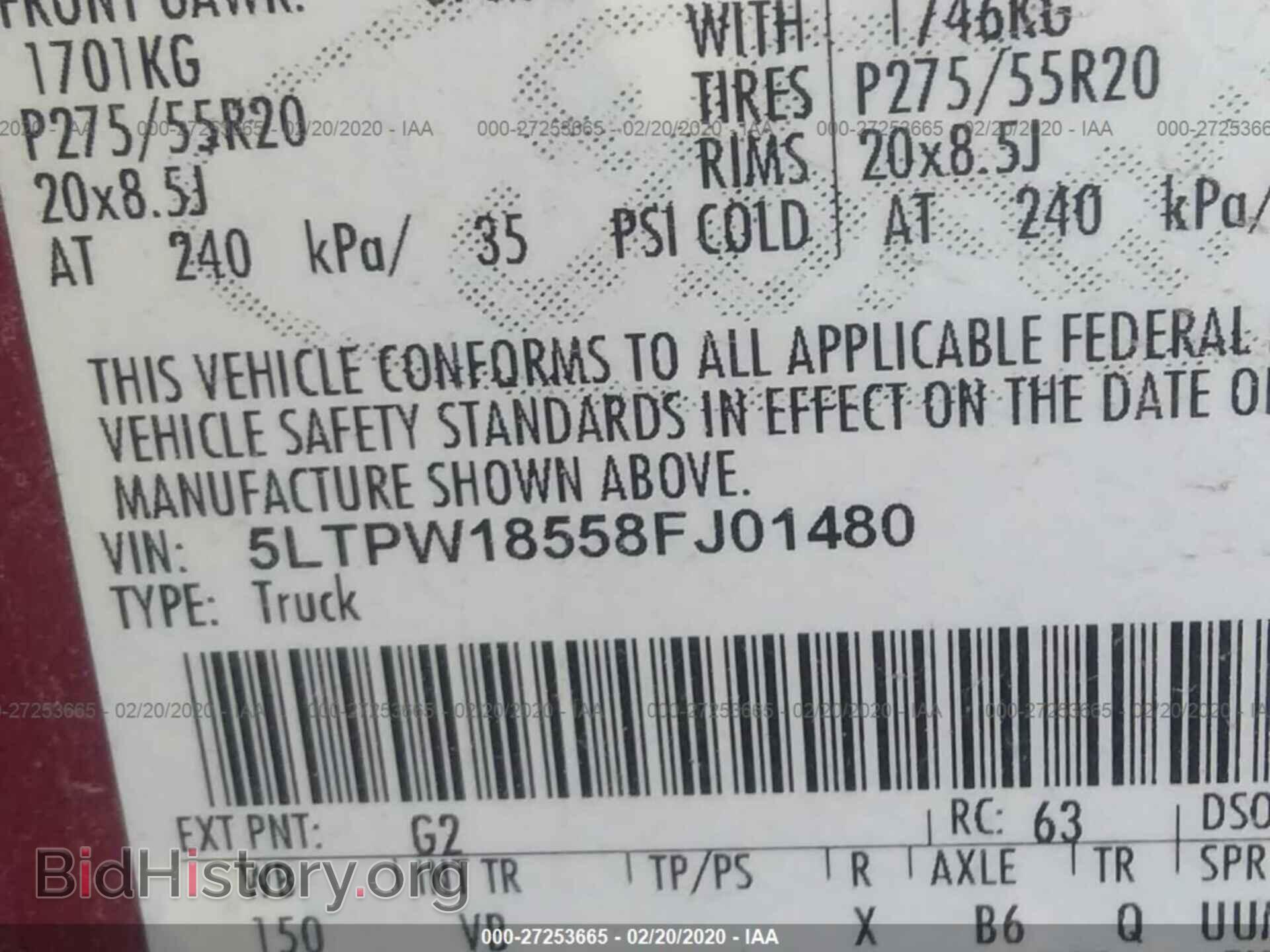 2008 LINCOLN MARK LT - VIN: 5LTPW18558FJ01480 - Фото 9