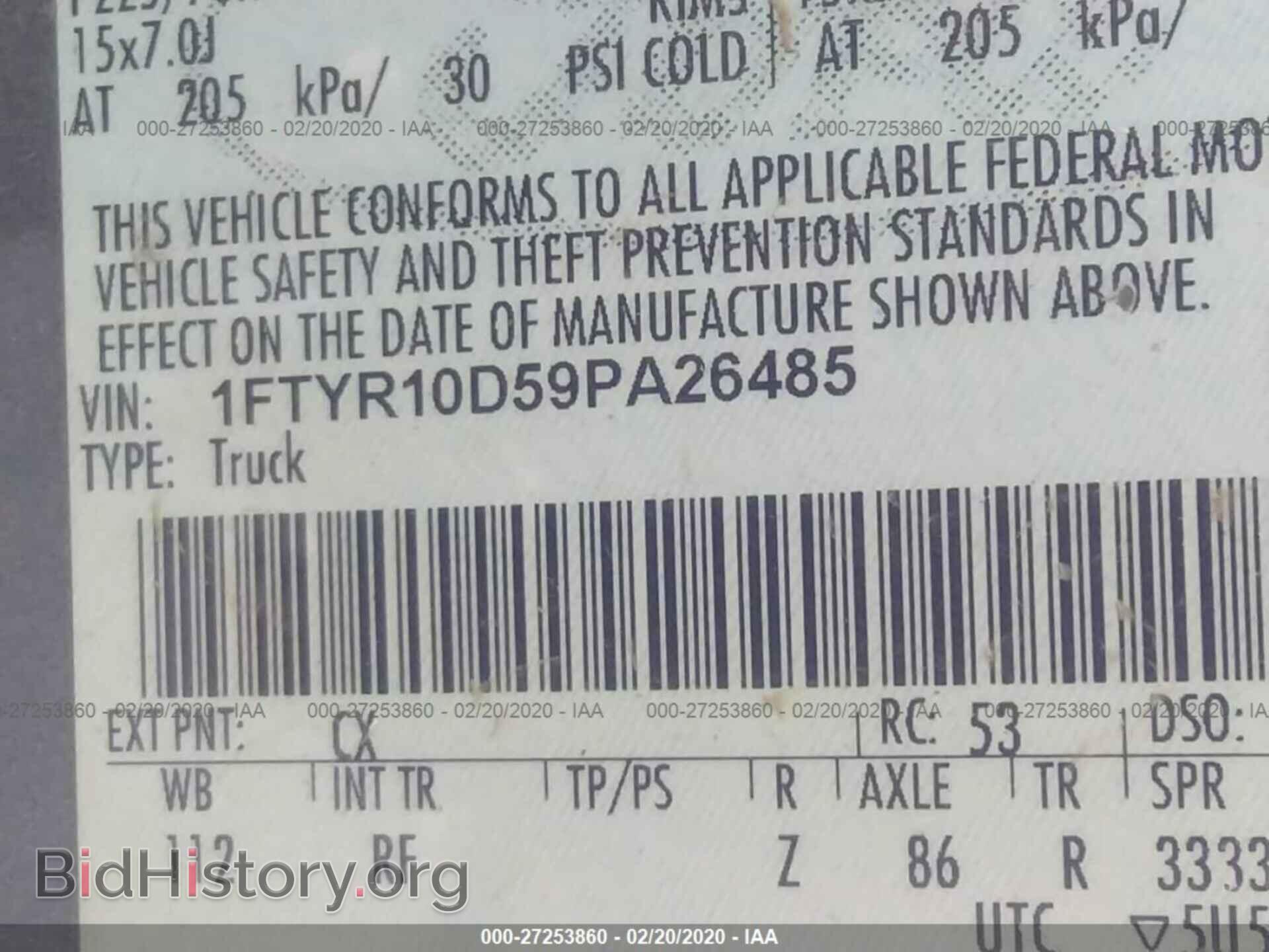 2009 FORD RANGER - VIN: 1FTYR10D59PA26485 - Фото 8