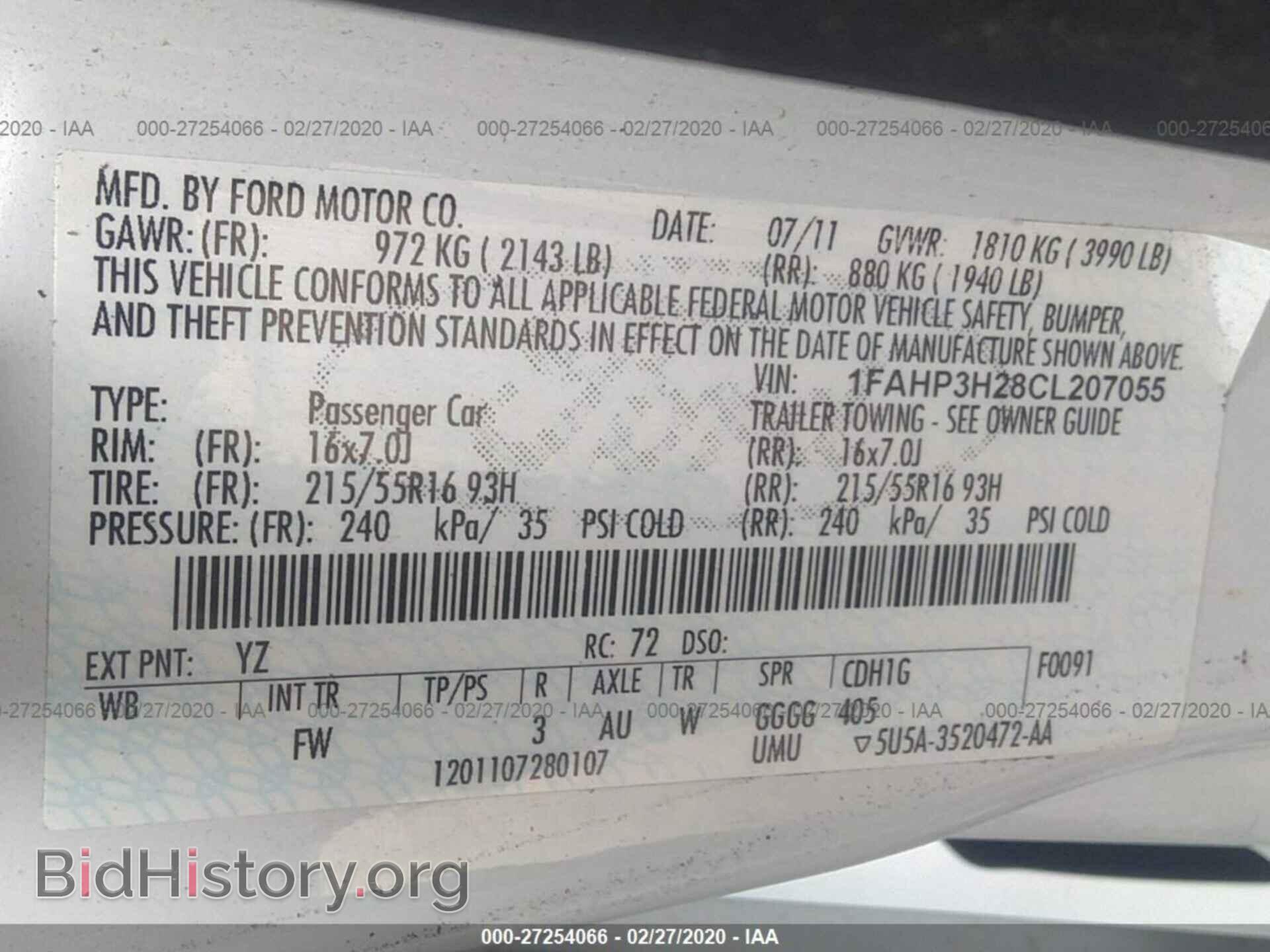 2012 FORD FOCUS - VIN: 1FAHP3H28CL207055 - Photo 9