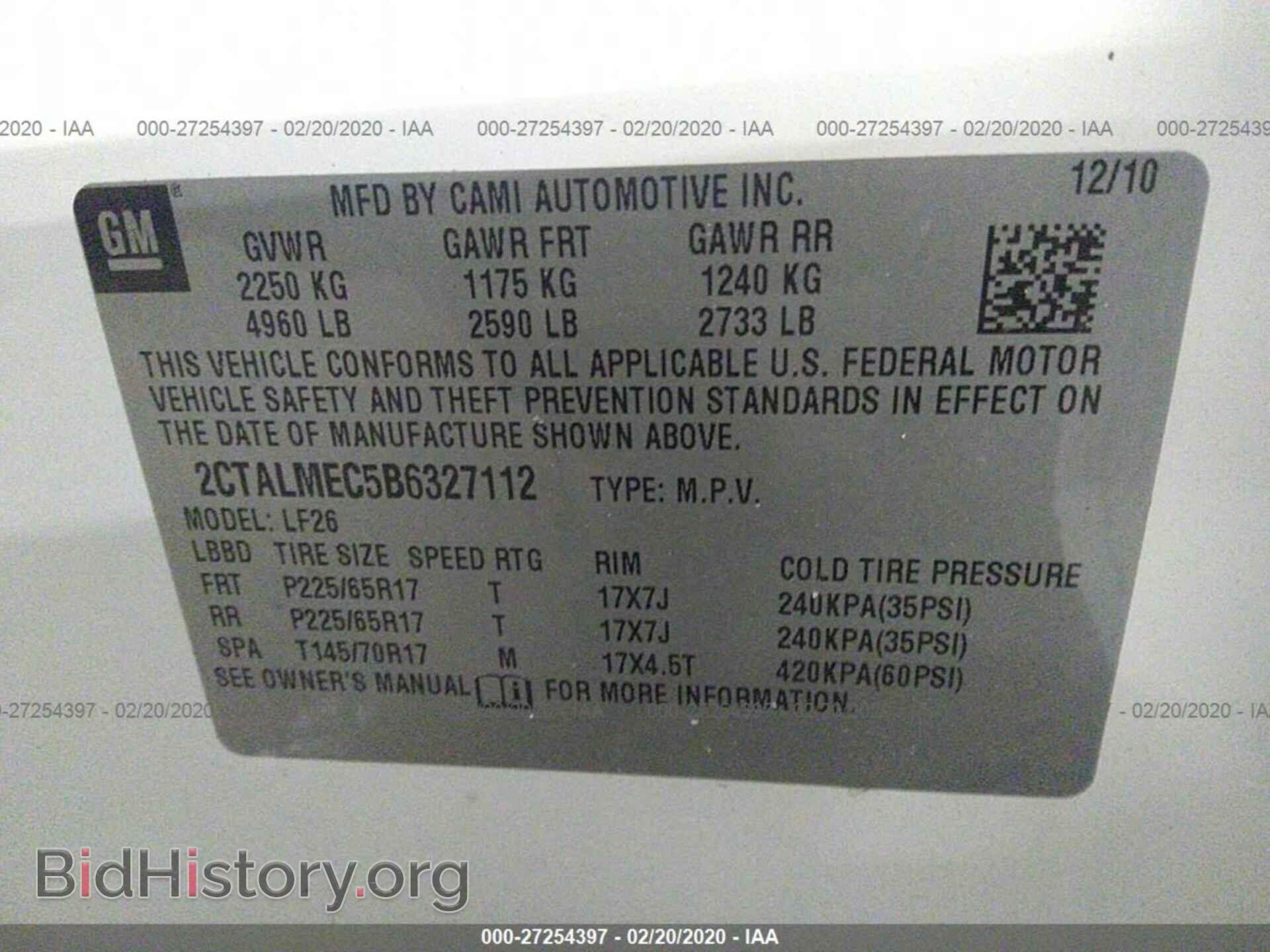 2011 GMC TERRAIN - VIN: 2CTALMEC5B6327112 - Photo 9