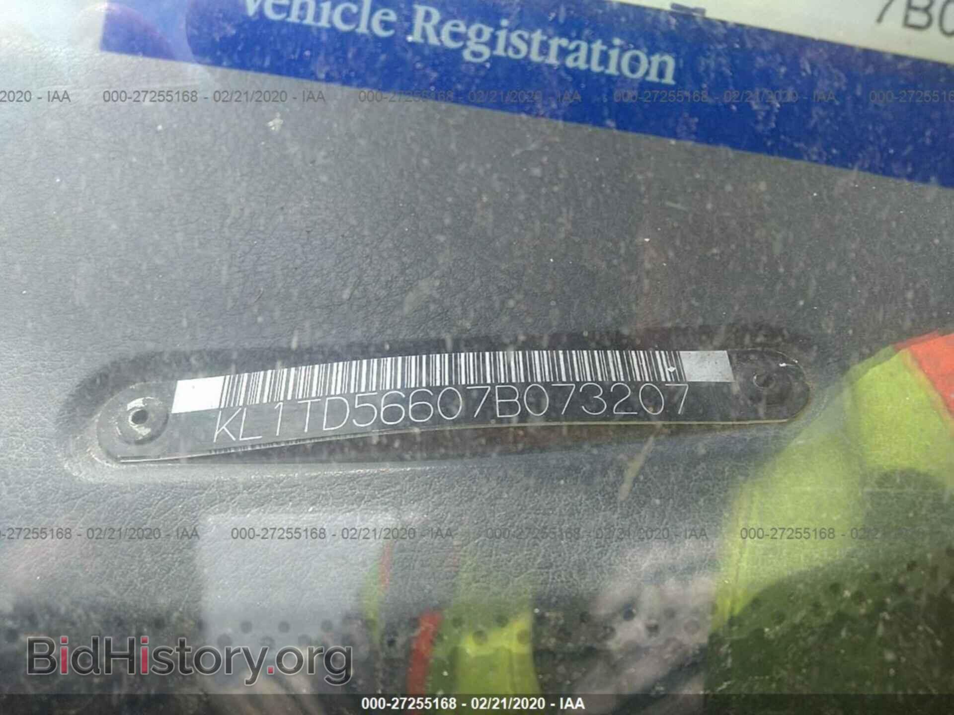 2007 CHEVROLET AVEO - VIN: KL1TD56607B073207 - Фото 9