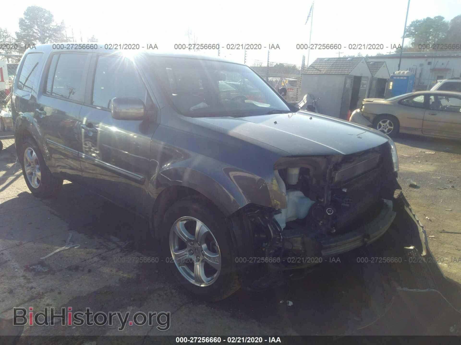 Photo 5FNYF3H58CB013488 - HONDA PILOT 2012