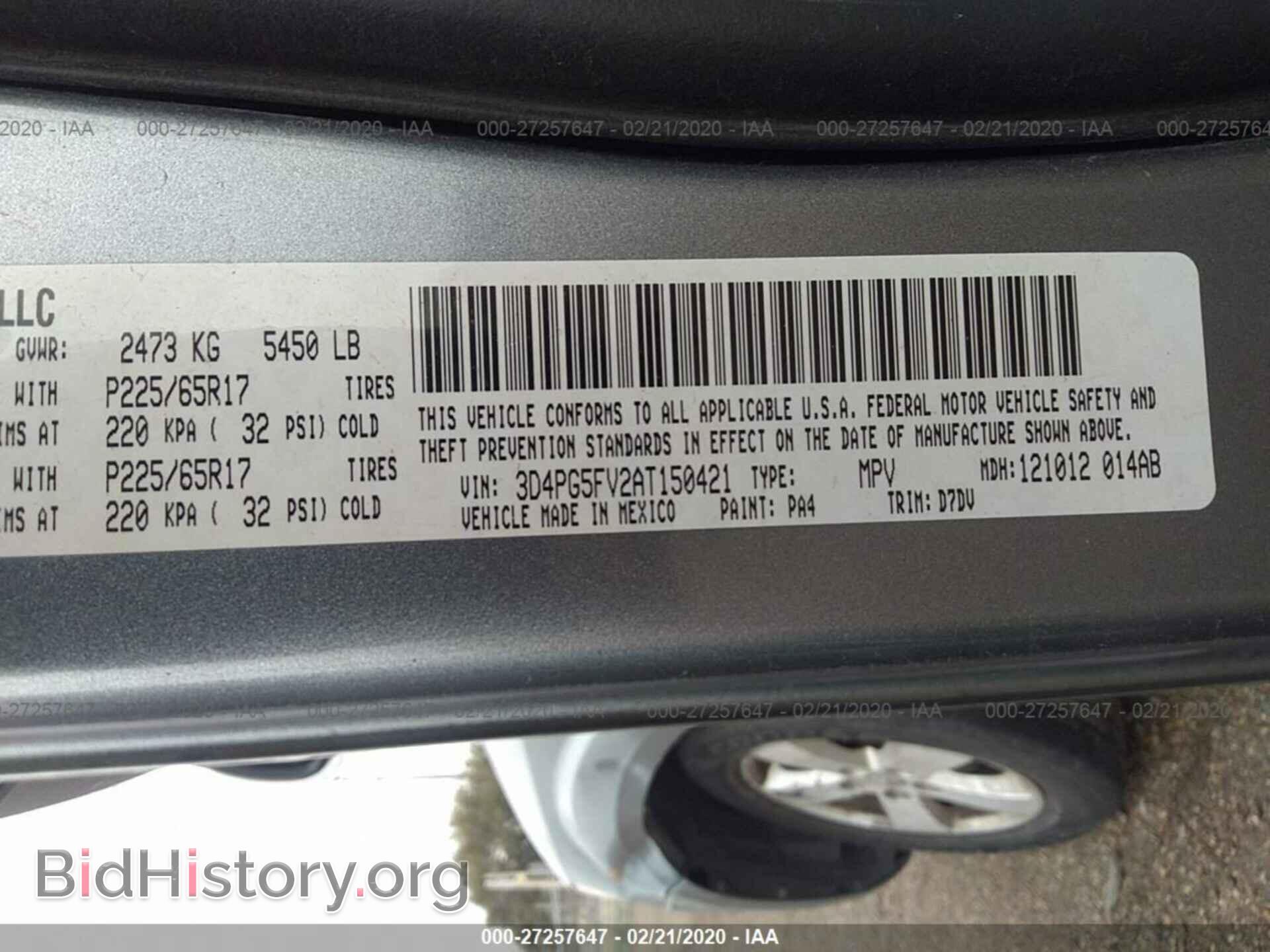 2010 DODGE JOURNEY - VIN: 3D4PG5FV2AT150421 - Фото 9