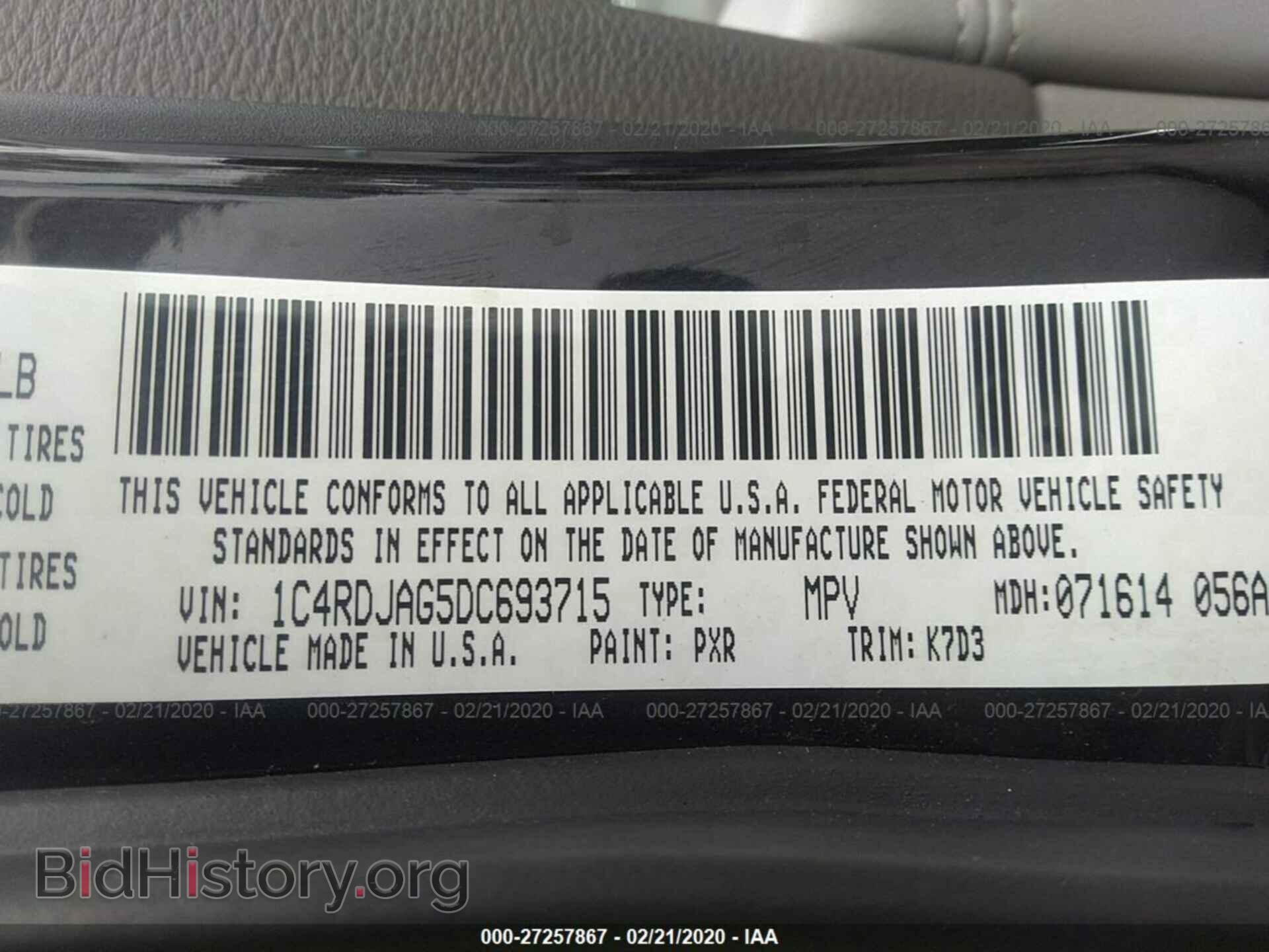2013 DODGE DURANGO - VIN: 1C4RDJAG5DC693715 - Photo 9
