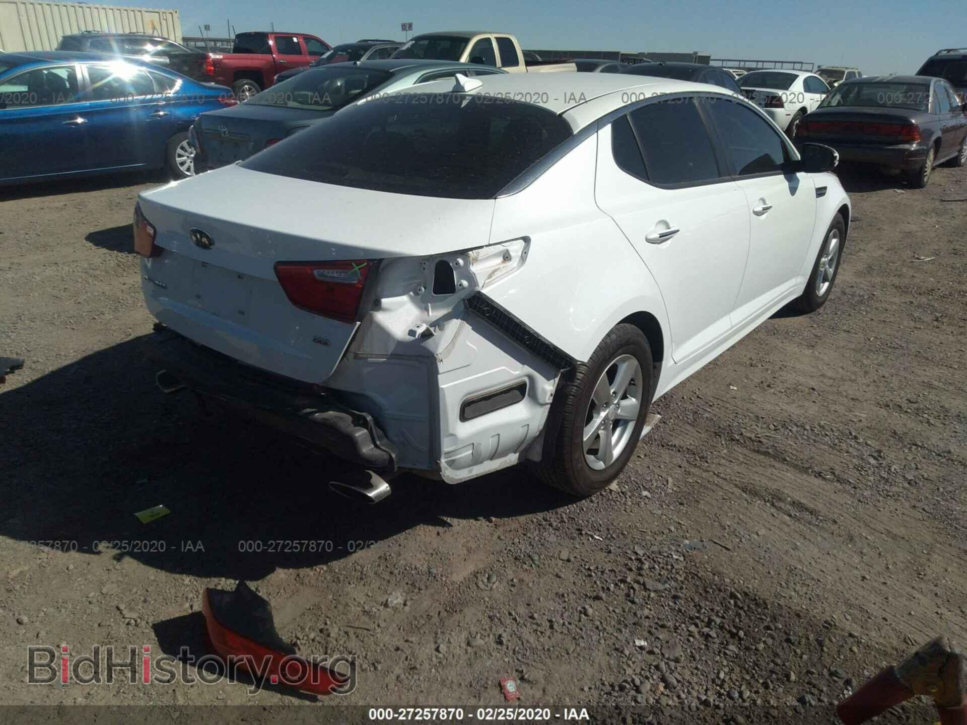 2015 KIA OPTIMA - VIN: 5XXGM4A76FG483913 - Фото 4