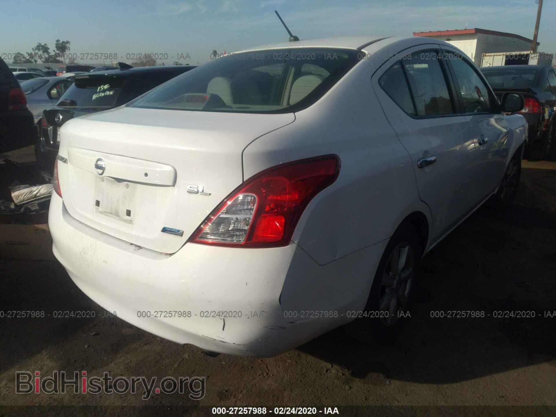 2012 NISSAN VERSA - VIN: 3N1CN7AP1CL816860 - Фото 4