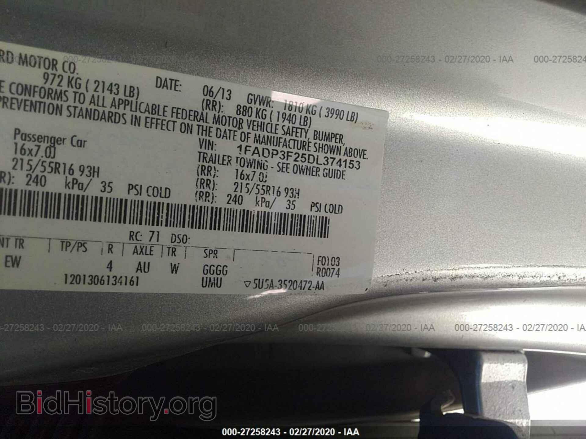 2013 FORD FOCUS - VIN: 1FADP3F25DL374153 - Photo 9
