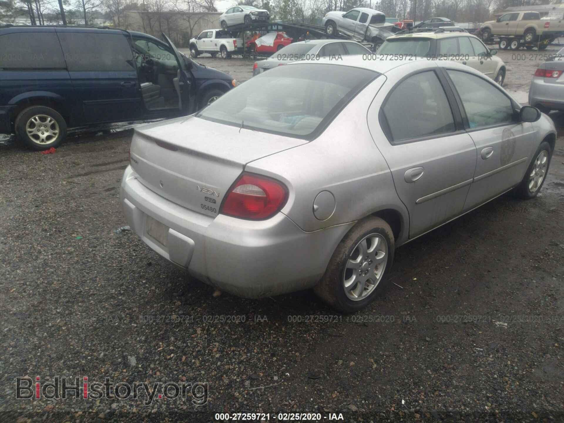 2005 DODGE NEON - VIN: 1B3ES56C05D172531 - Фото 4