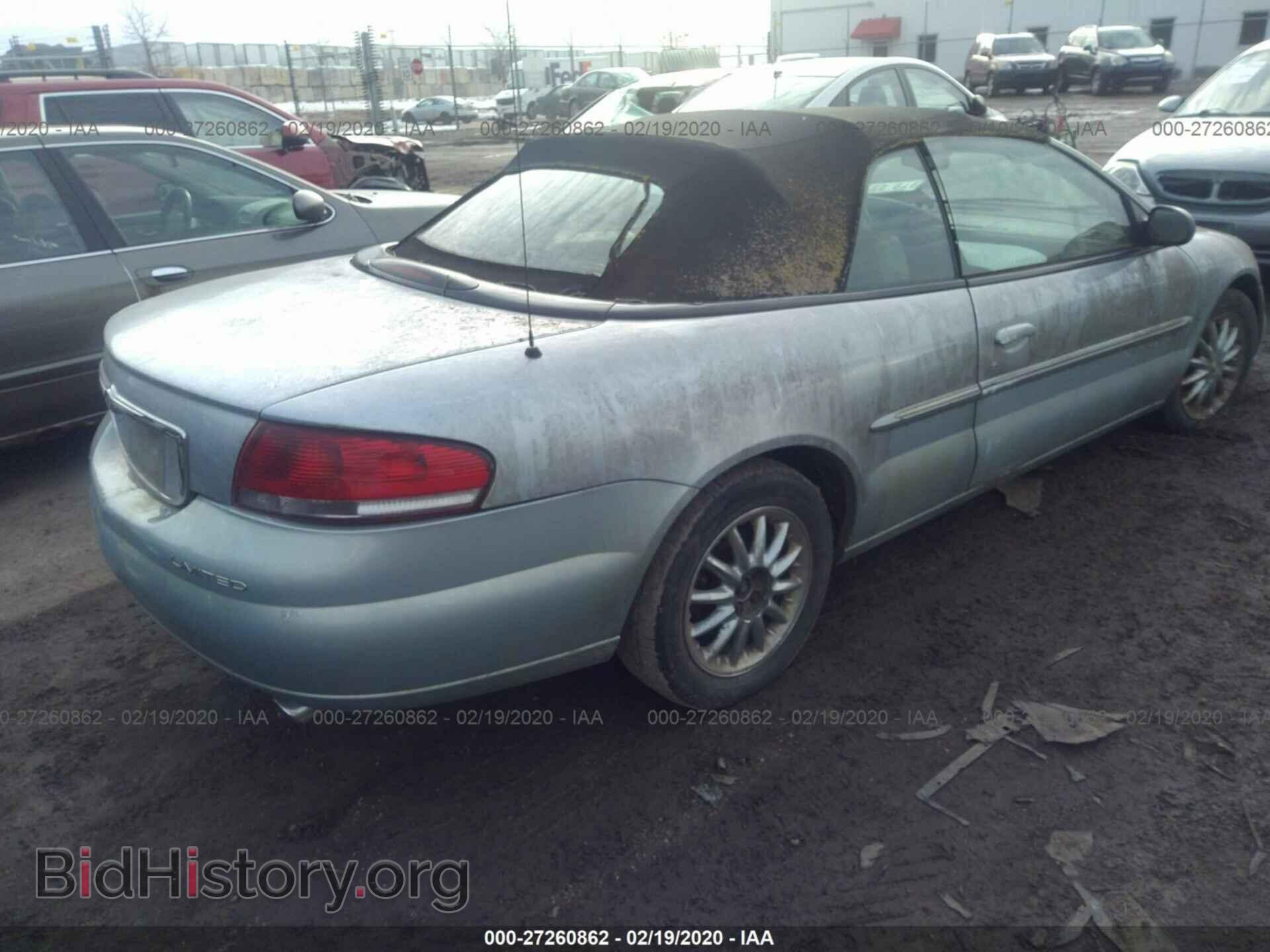 2001 CHRYSLER SEBRING - VIN: 1C3EL65U61N694200 - Фото 4
