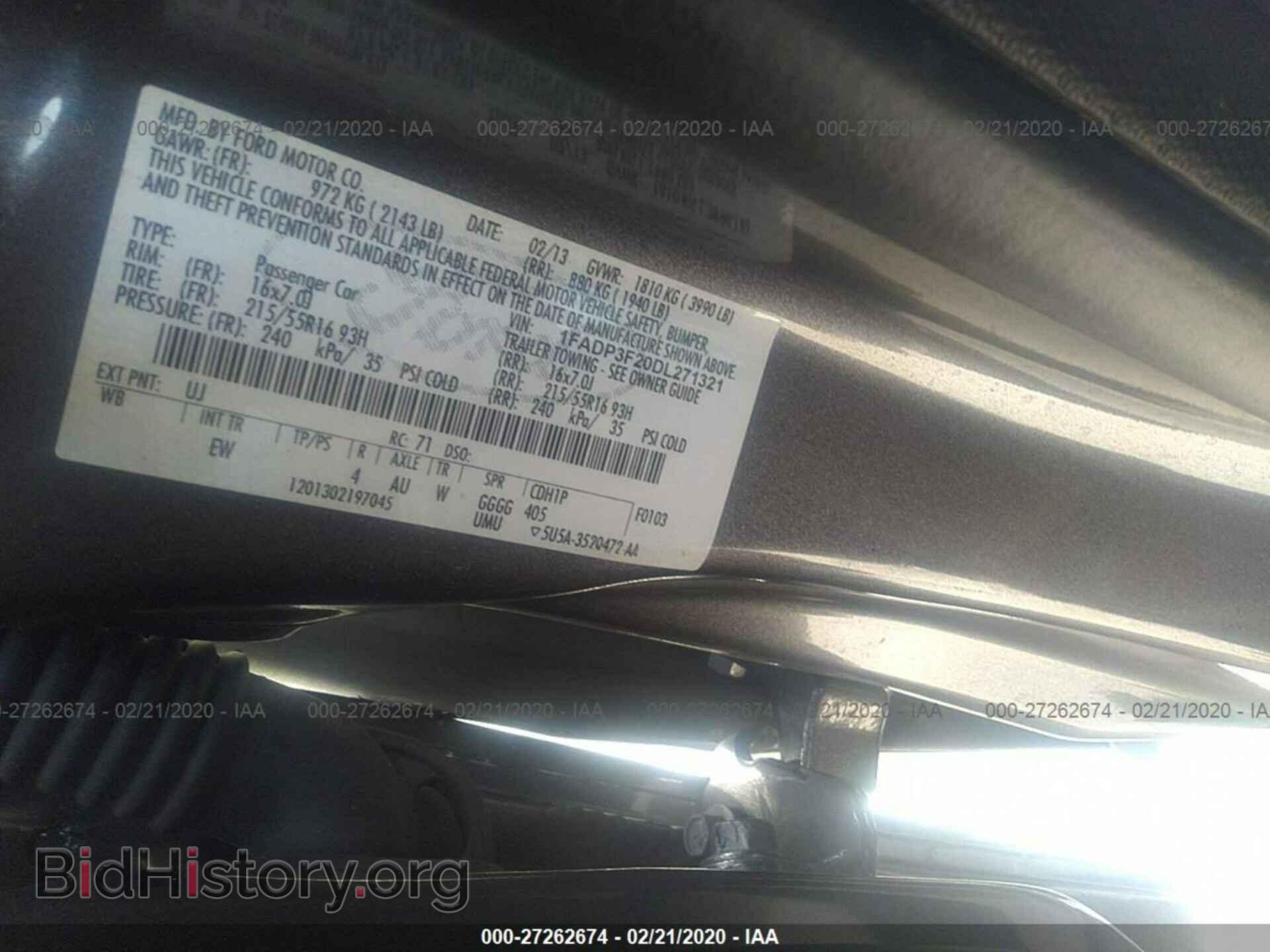 2013 FORD FOCUS - VIN: 1FADP3F20DL271321 - Photo 9